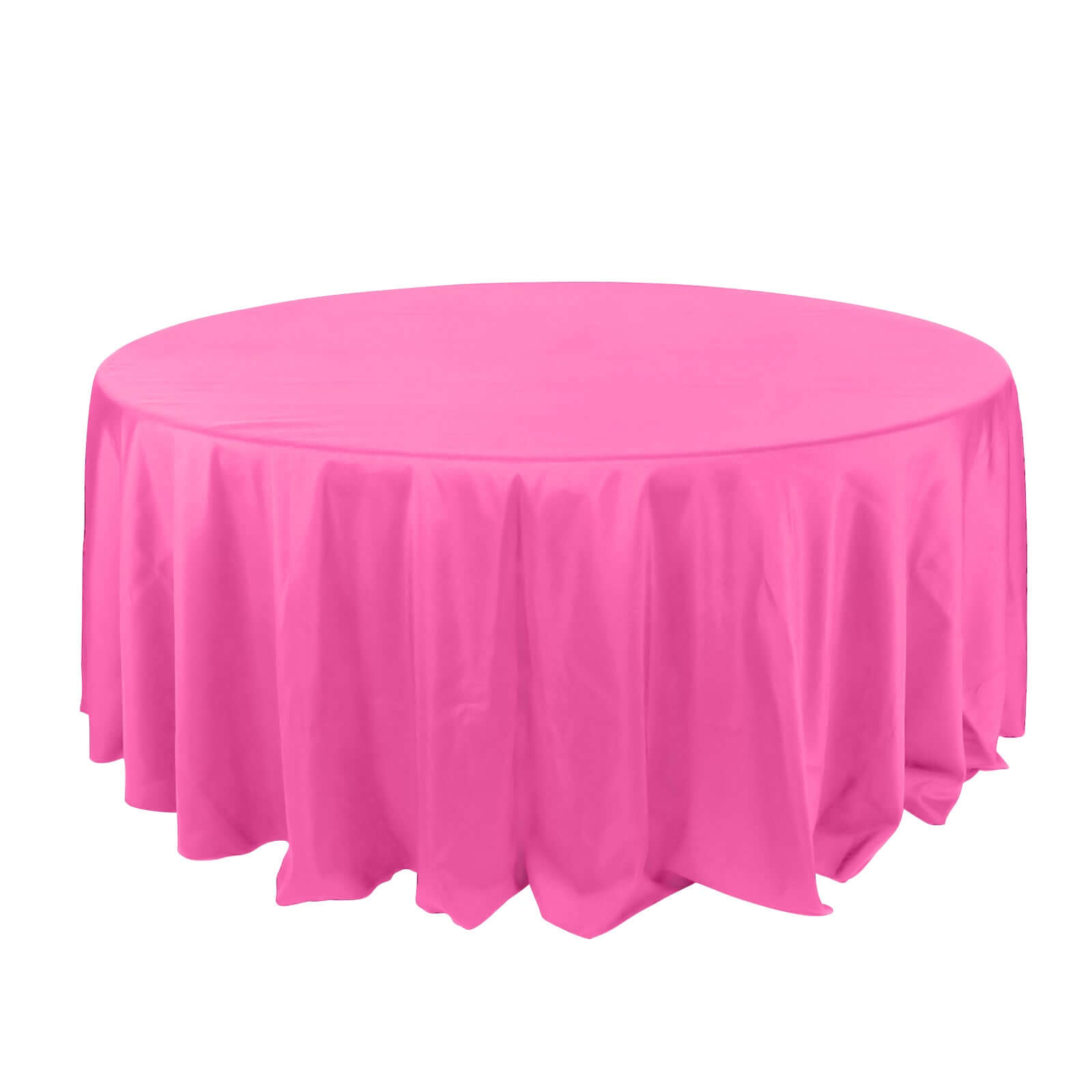Fuchsia Seamless 132 - inch Polyester Round Tablecloth for Elegant Tables