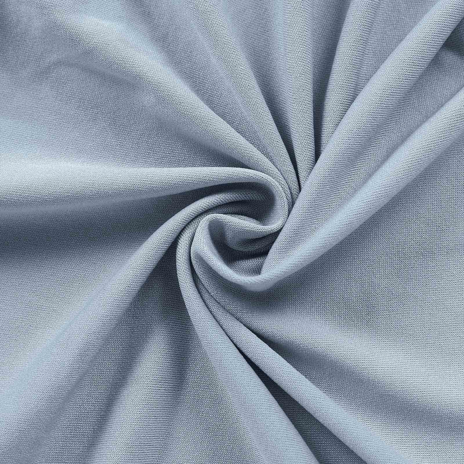 8ft Dusty Blue Spandex Wedding Arch Cover - Ideal for Half Moon Stand