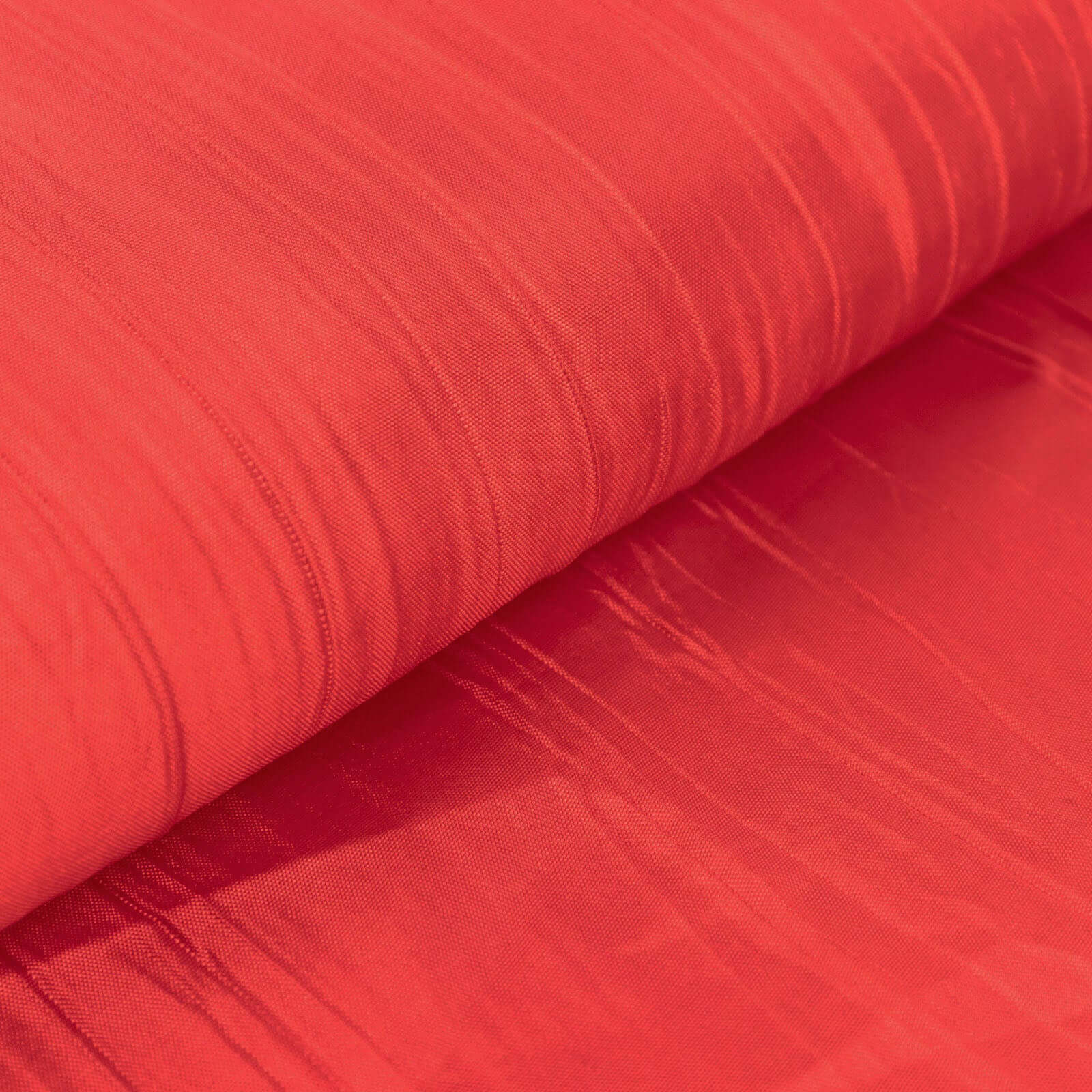10-Yard Red Accordion Crinkle Taffeta Fabric Bolt, 54 Inches Wide