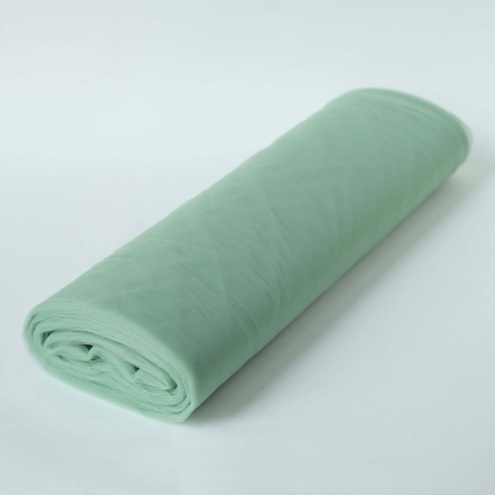 50 Yards x 108 Inches Sage Green Nylon Tulle Fabric Bolt for DIY Crafts