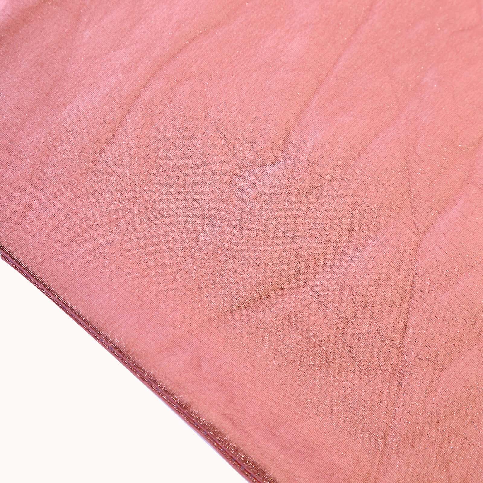 Hot Deal! Set of 4 Rose Gold Shiny Metallic Spandex Covers for Wedding Arch Stand (4ft - 7ft)