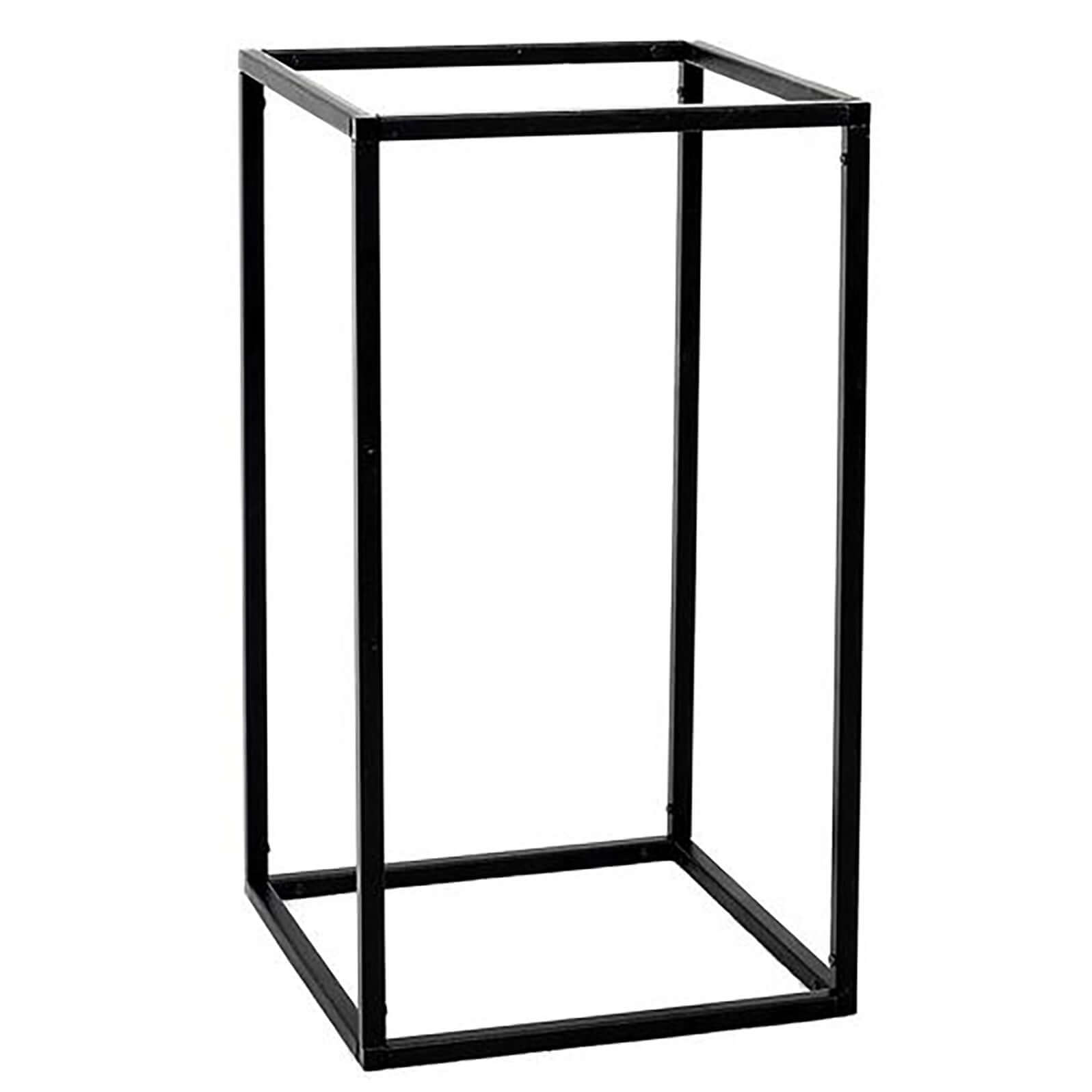 2-Pack Matte Black Metal Geometric Wedding Flower Stand - Ideal for Sophisticated Arrangements