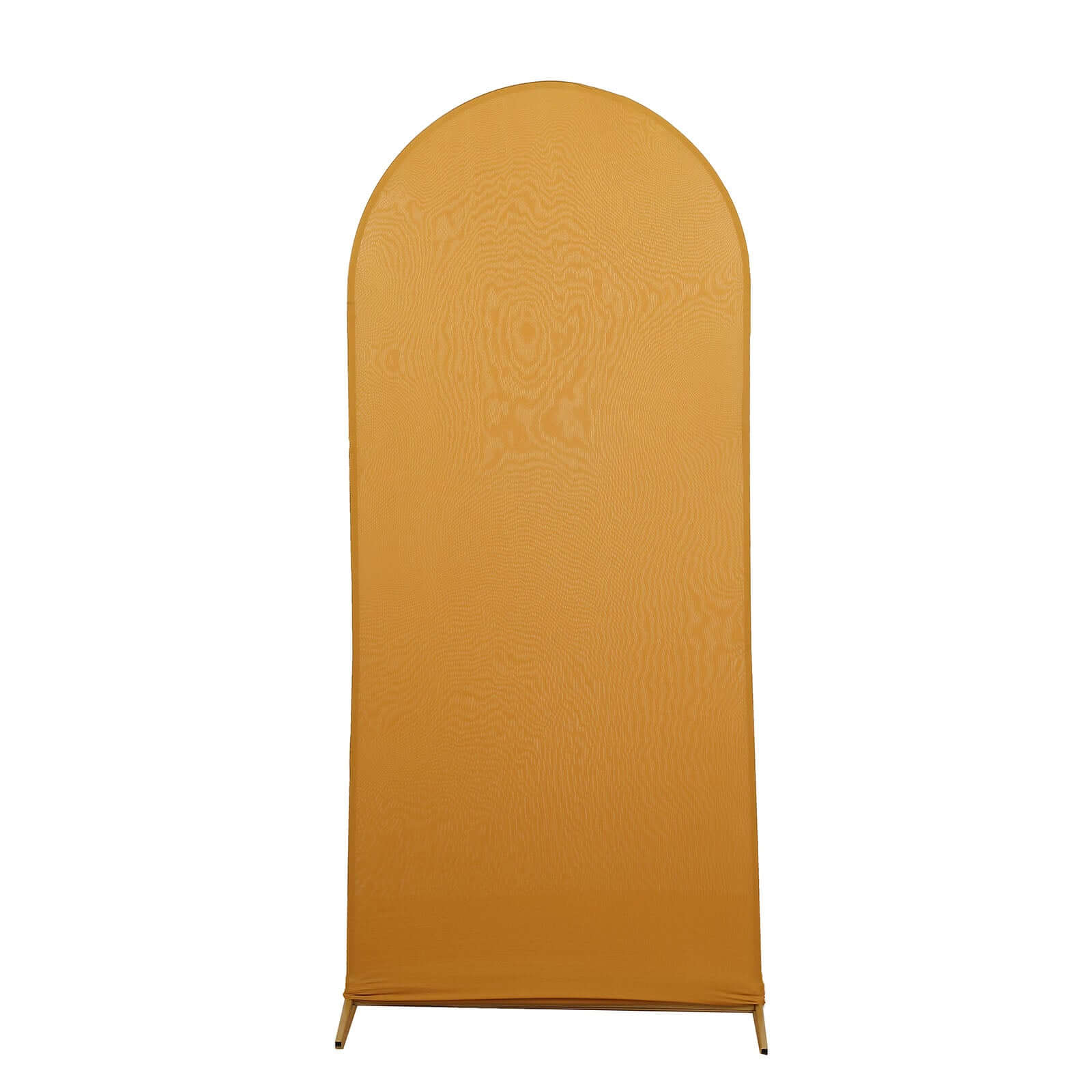 Hot! 5ft Matte Gold Spandex Fitted Cover for Round Top Wedding Arch
