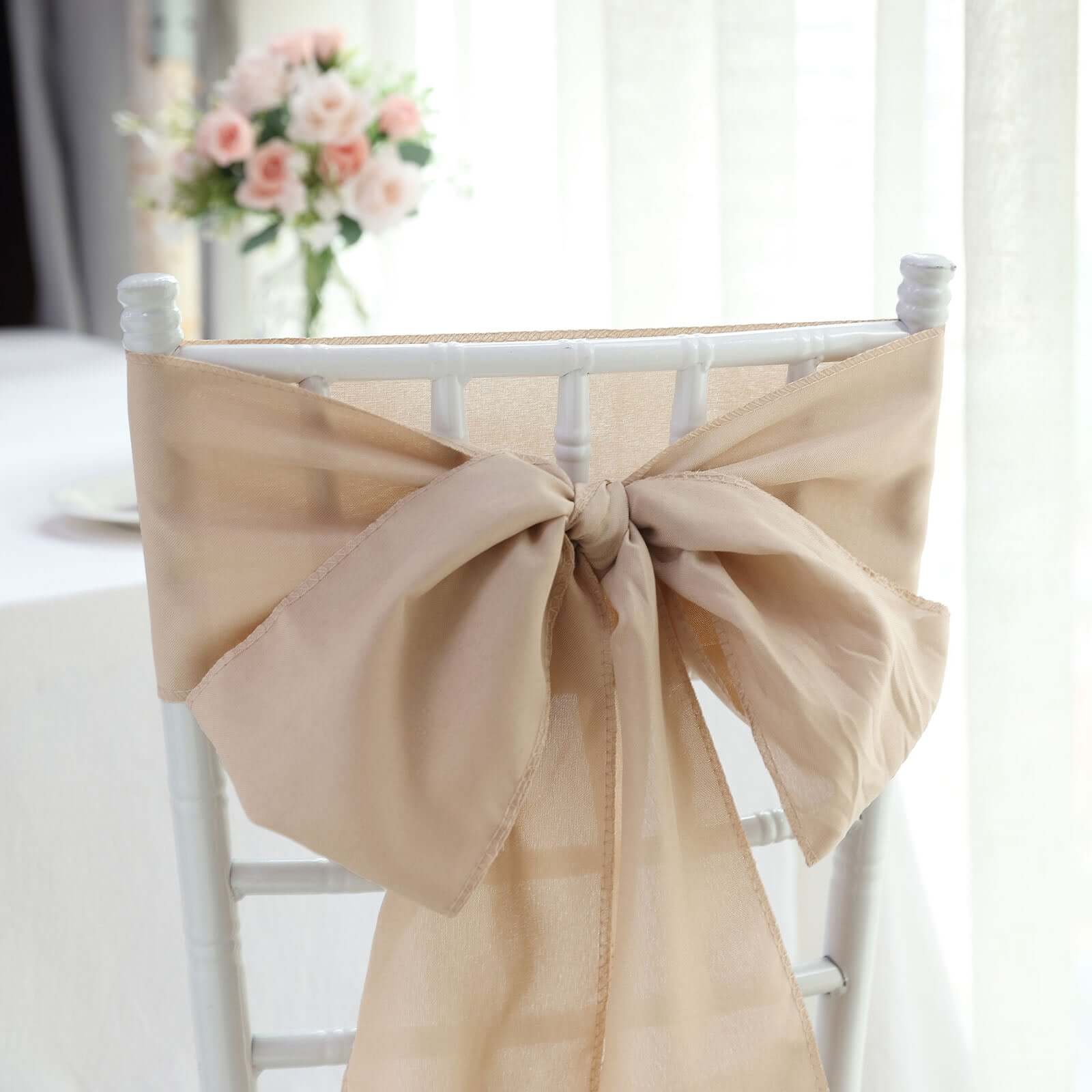Hot Deal: 5-Pack Nude Polyester Chair Sashes 6x108