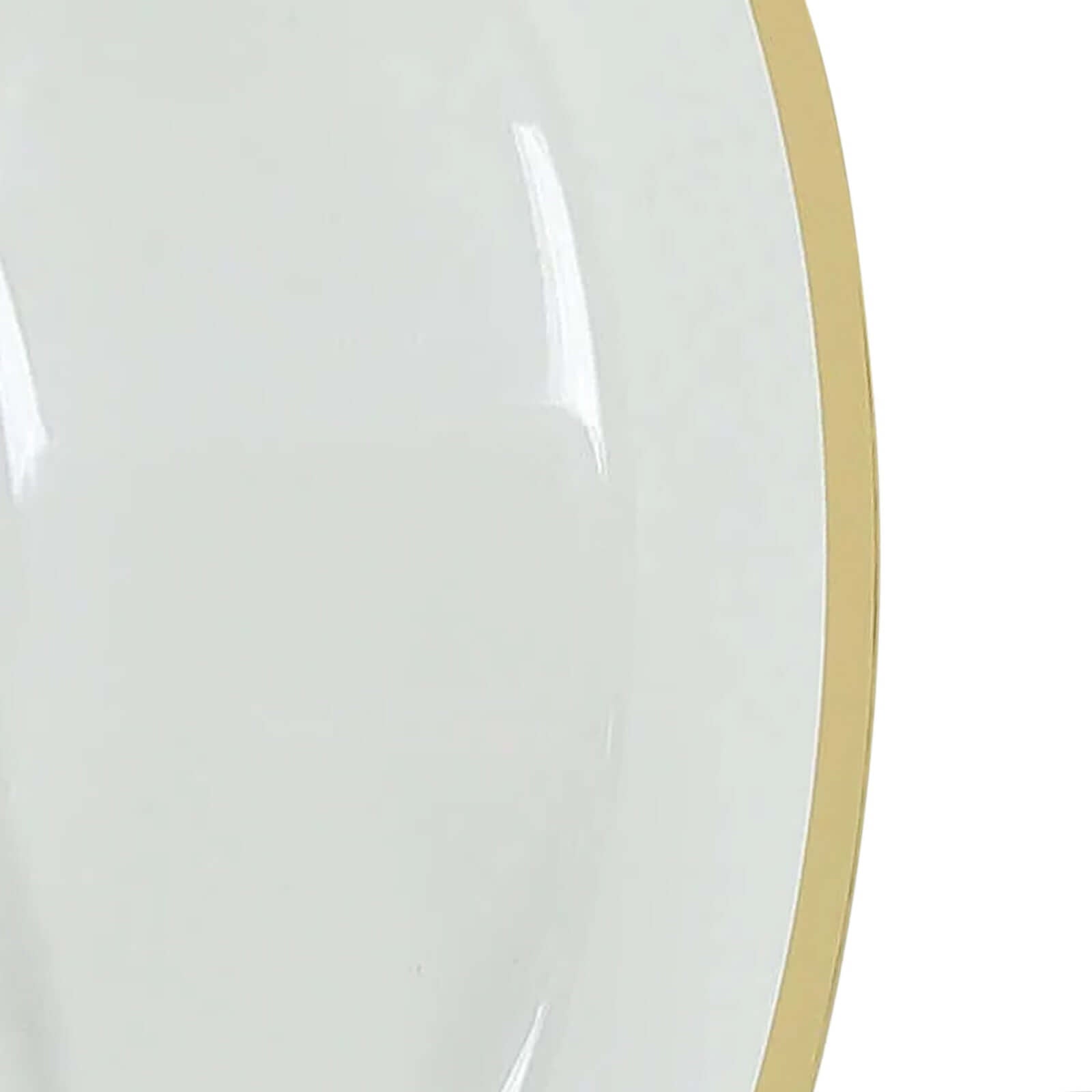 Hot Deal! 20-Pack Disposable 12oz Clear Plastic Dessert & Salad Bowls with Gold Rim