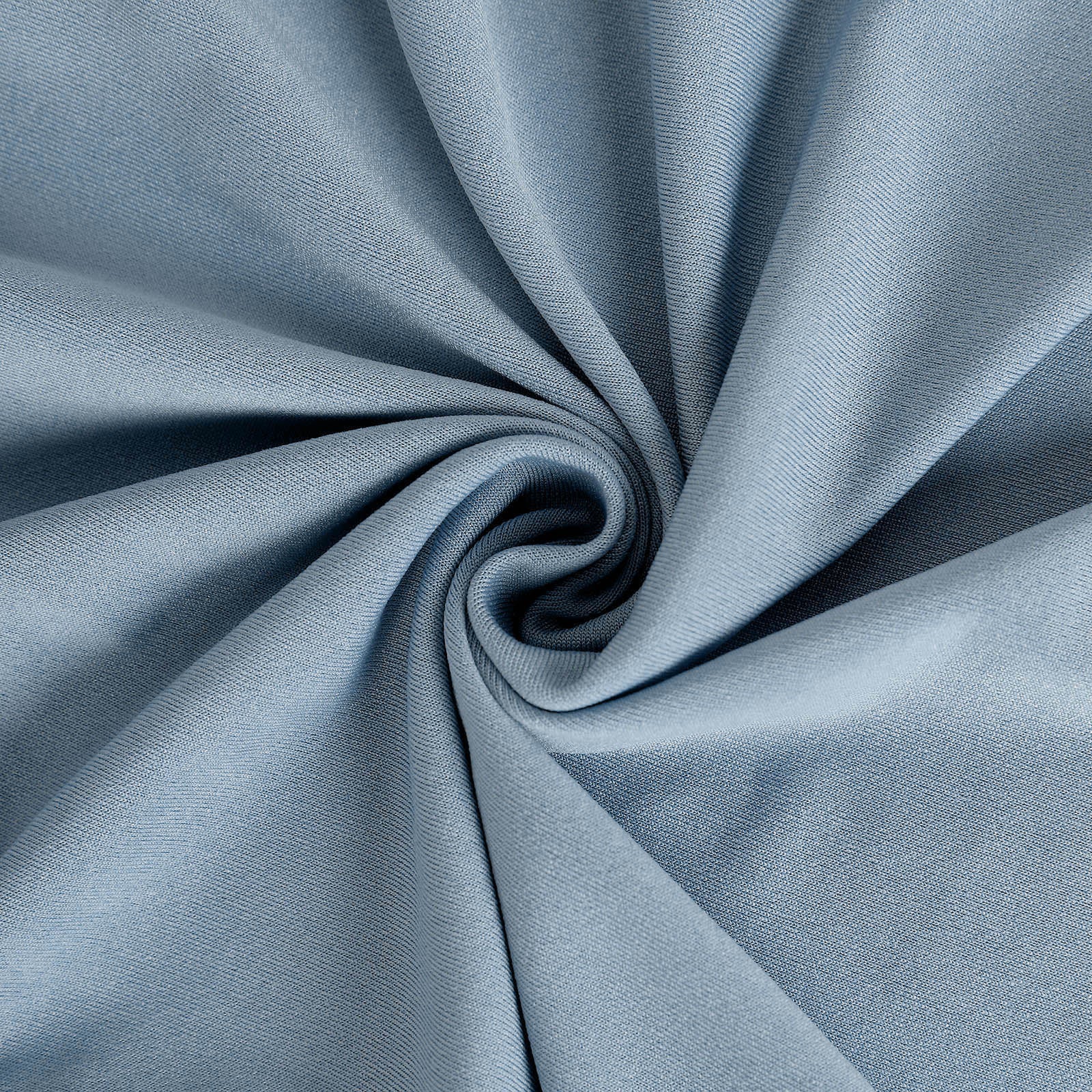10-Pack Durable Dusty Blue Spandex Chair Covers for Folding Chairs - 160GSM Fitted Slipcovers