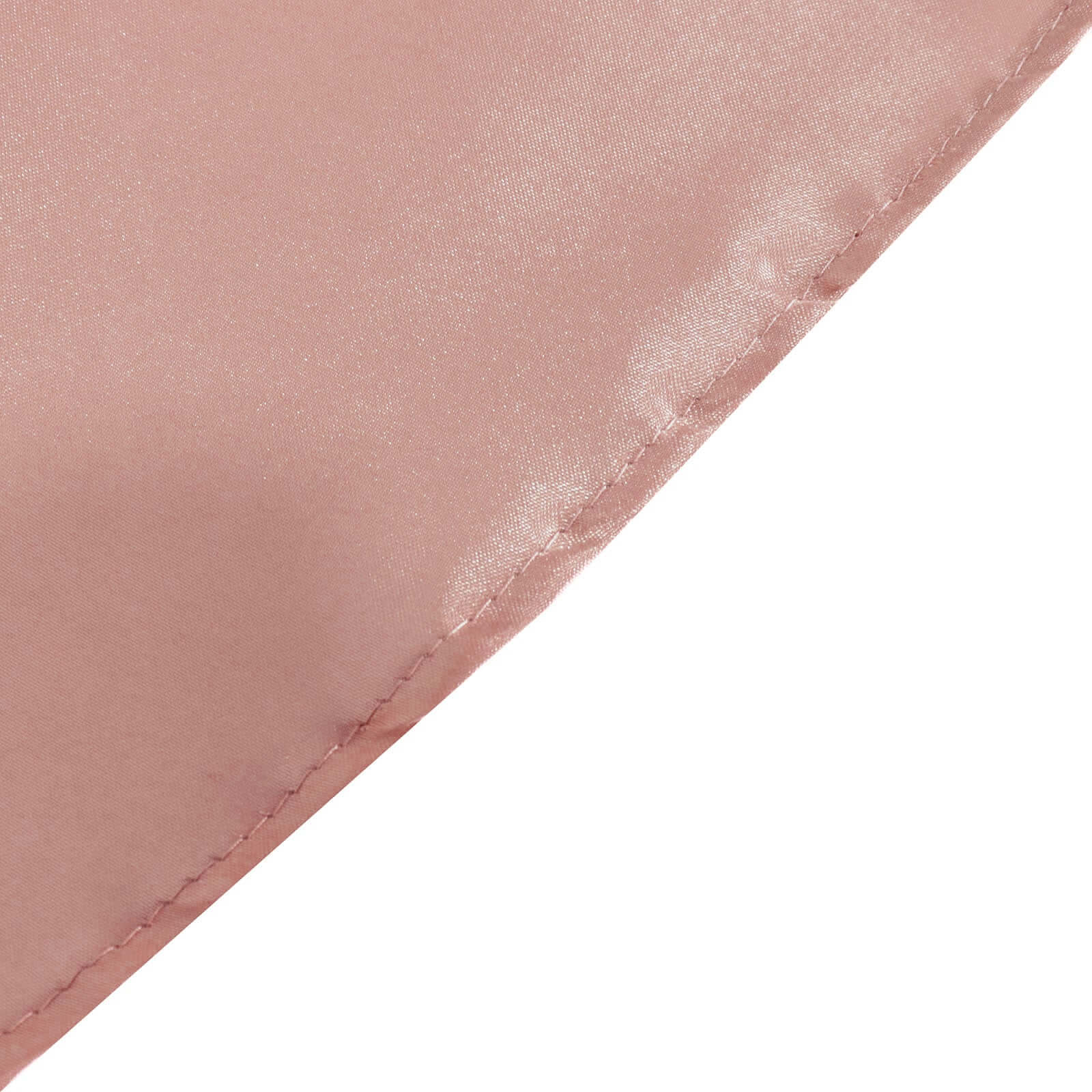 Exclusive Dusty Rose Satin Round Tablecloth - 90 Inches, Smooth & Lustrous