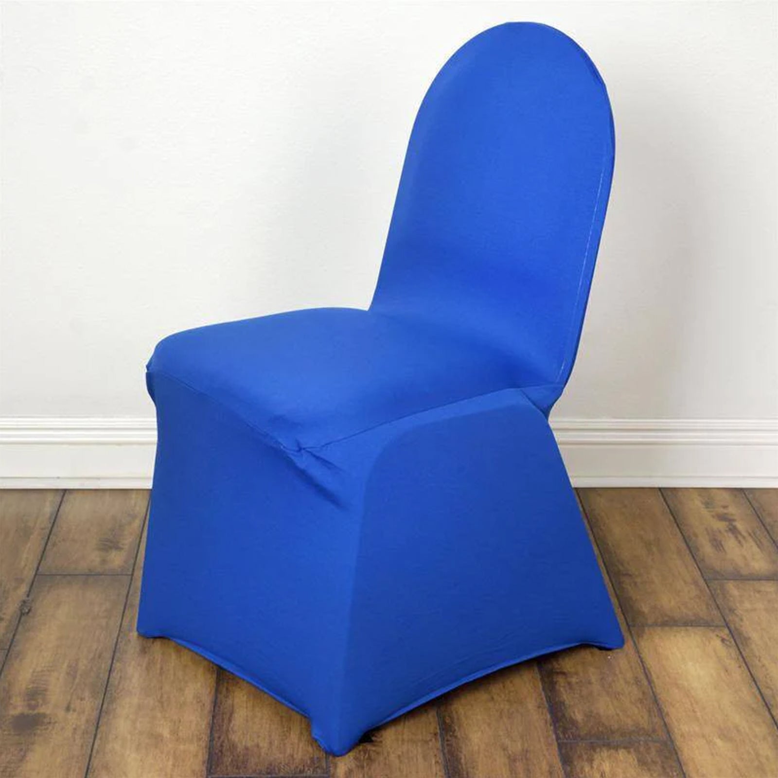 Hot Deal! 10-Piece Set of Royal Blue Spandex Stretch Slip-On Covers for Banquet Chairs - Durable & Reusable