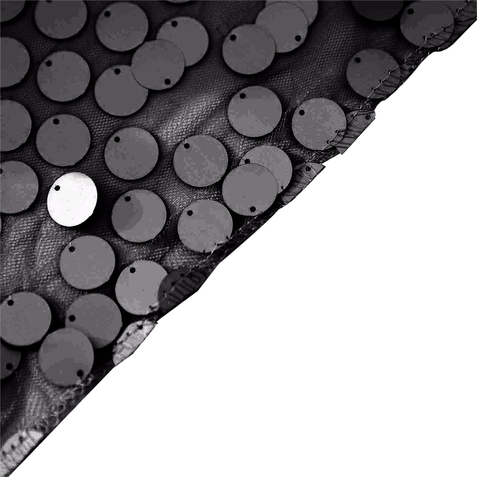 Exclusive Seamless Black Sequin 120 Round Tablecloth for Luxurious Celebrations