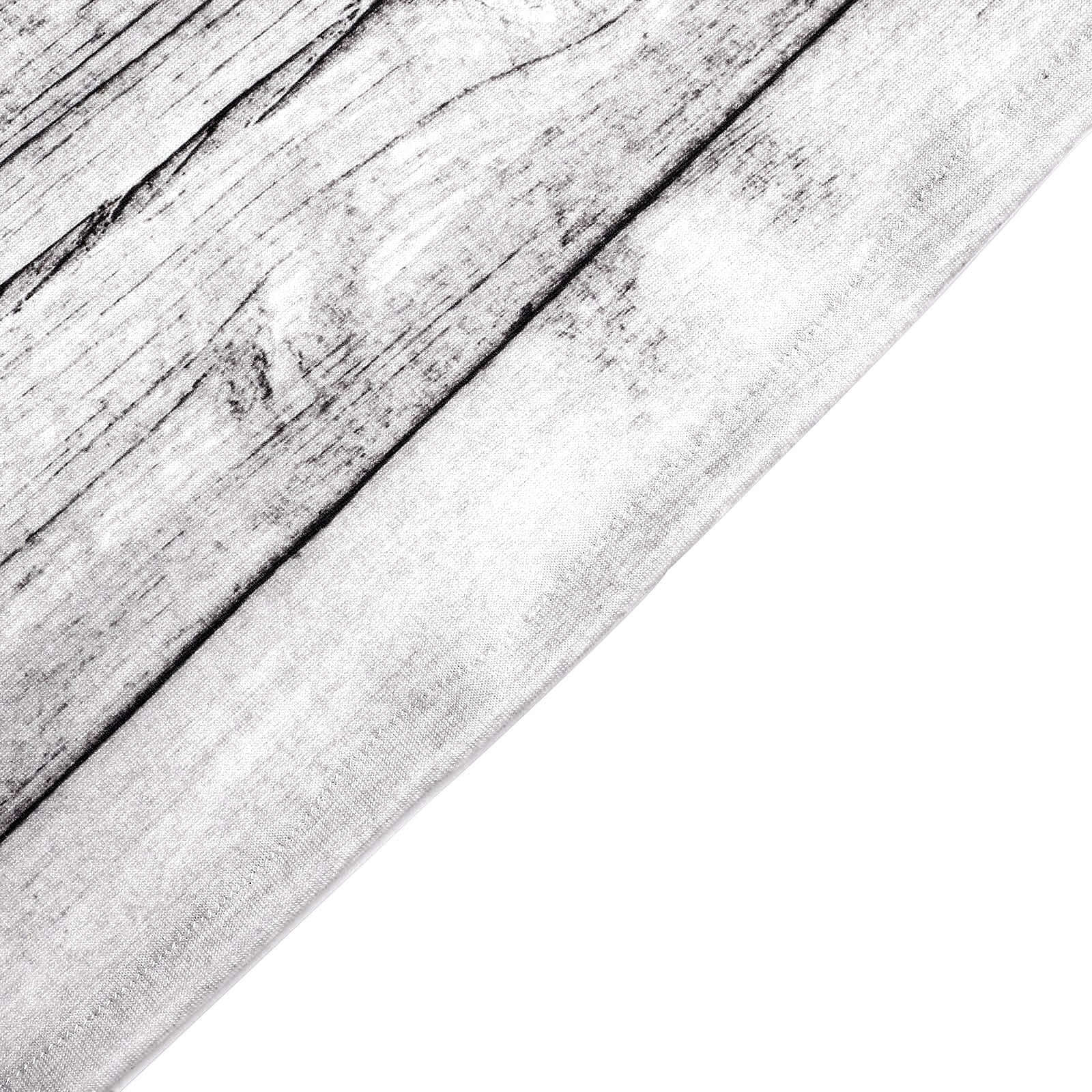 Special Offer! Set of 3 White Rustic Wood Pattern Spandex Covers for Round Top Chiara Wedding Arch Backdrops - 5ft, 6ft, 7ft