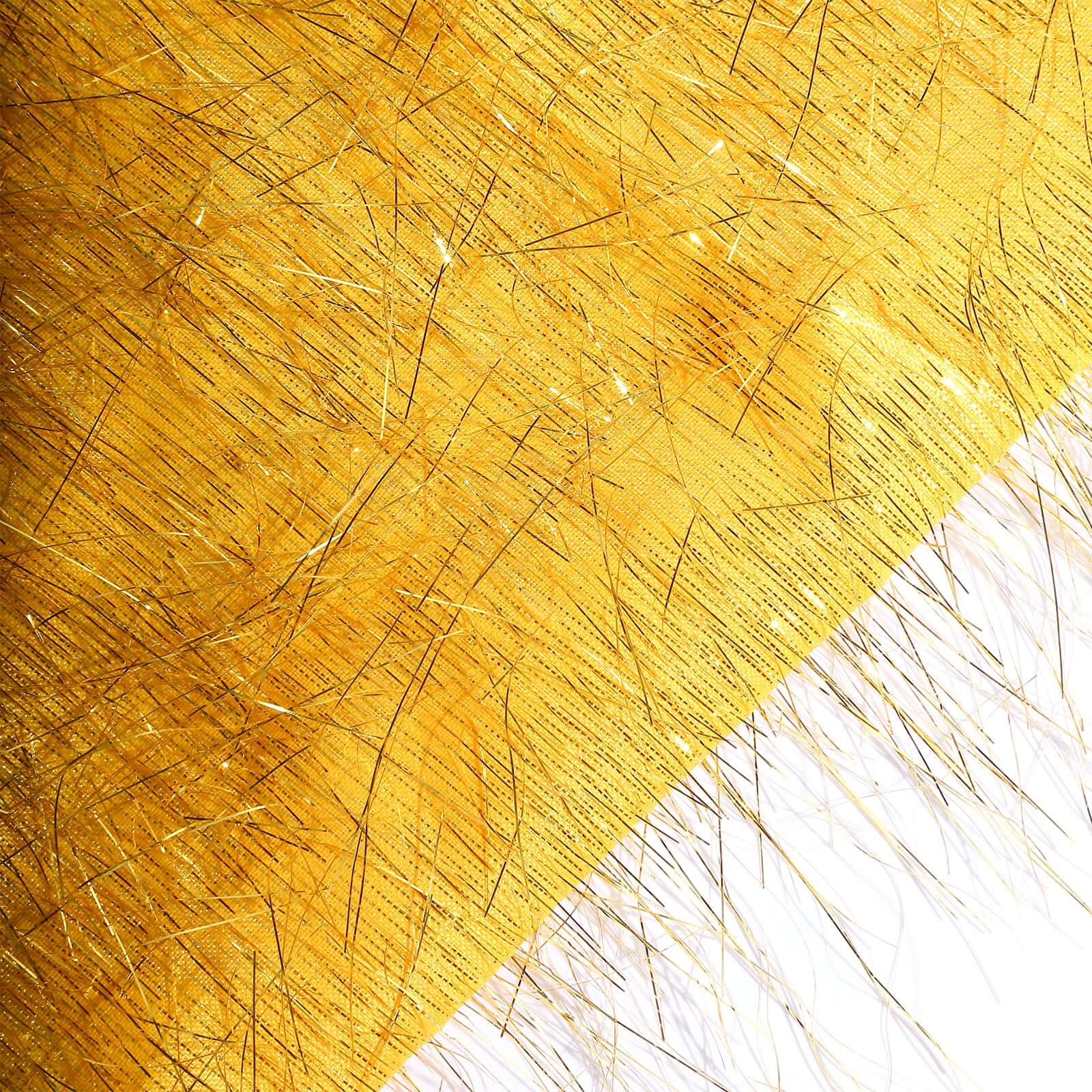 Hot Sale! Set of 3 Gold Metallic Fringe Covers for Chiara Round Top Wedding Arch Backdrop Stands (5ft, 6ft, 7ft)