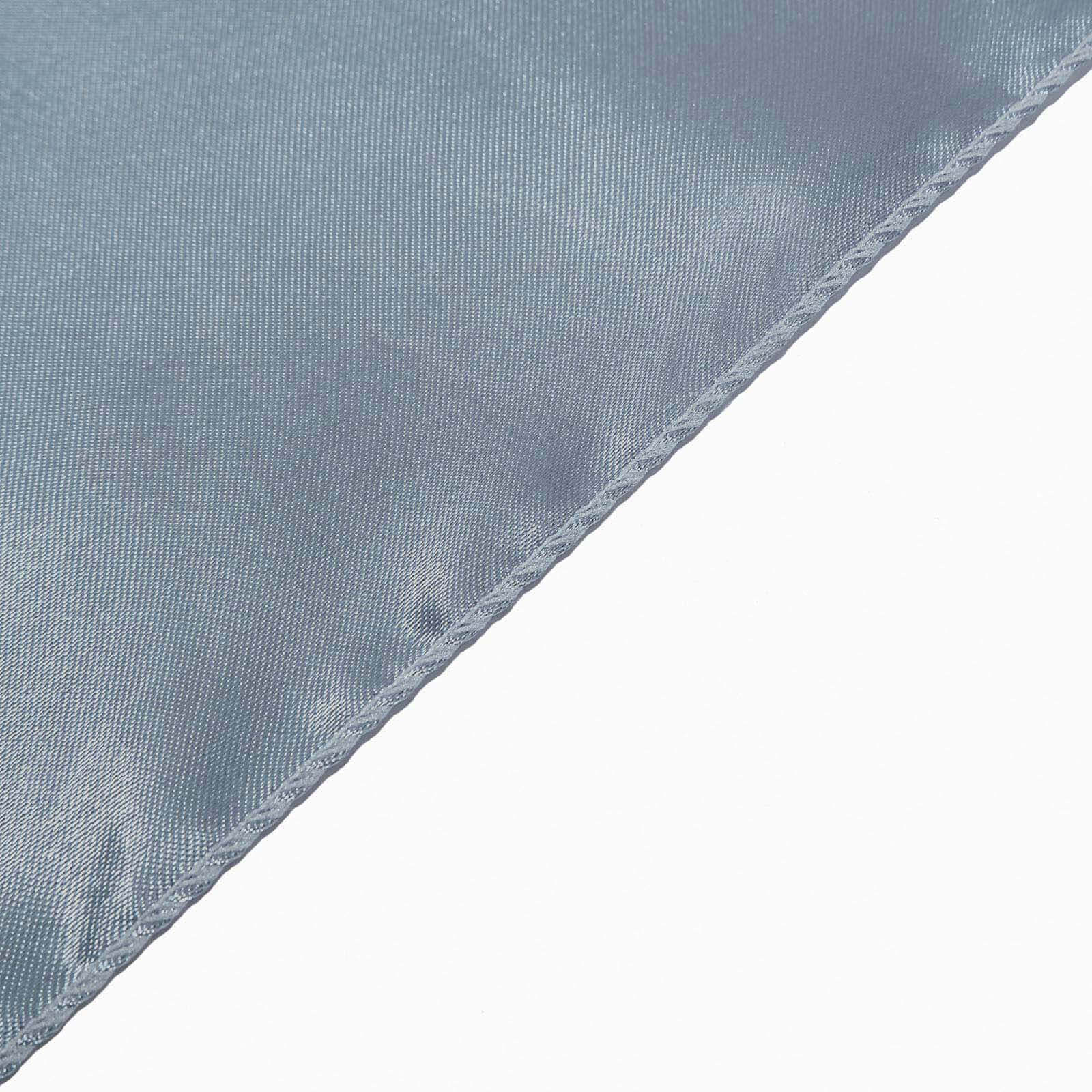 5-Pack Dusty Blue Satin Chair Sashes - Durable, Shiny Chair Bows, Great Deal