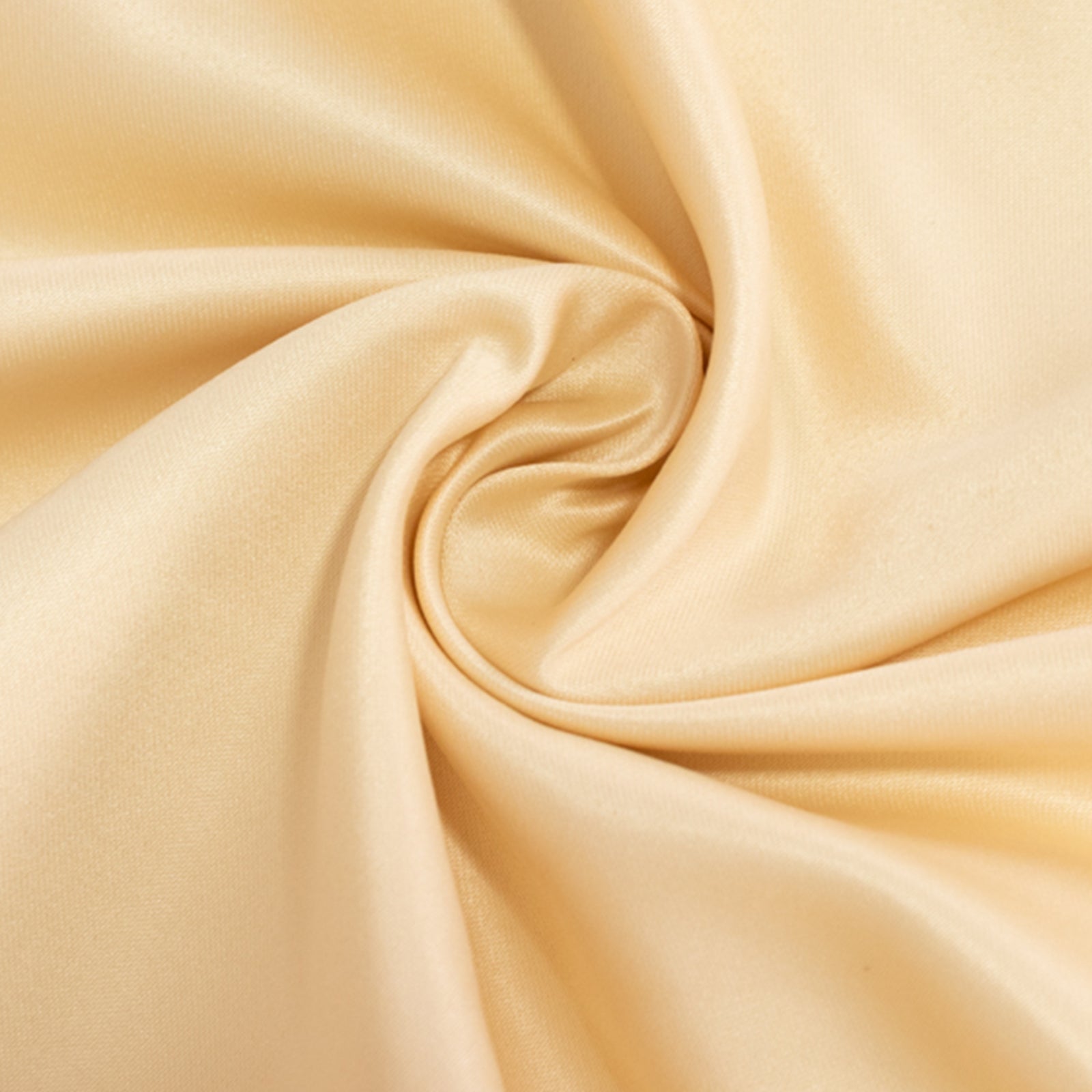 Lamour Satin 54x54 Beige Square Table Overlay - Durable & Silk-Like Table Cover
