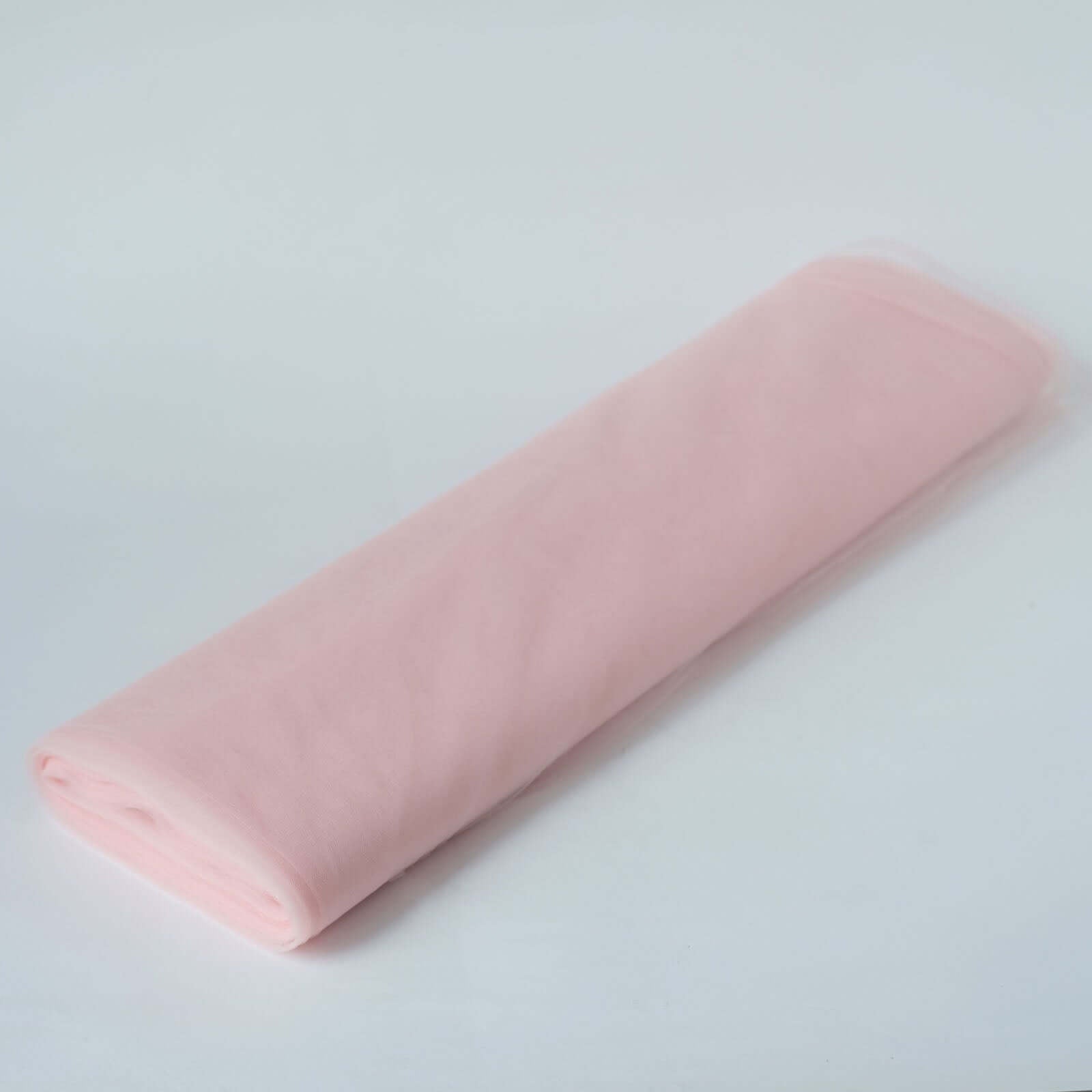 40-Yard Blush Tulle Fabric Bolt, 54 Inches Wide, Ideal for DIY Crafts