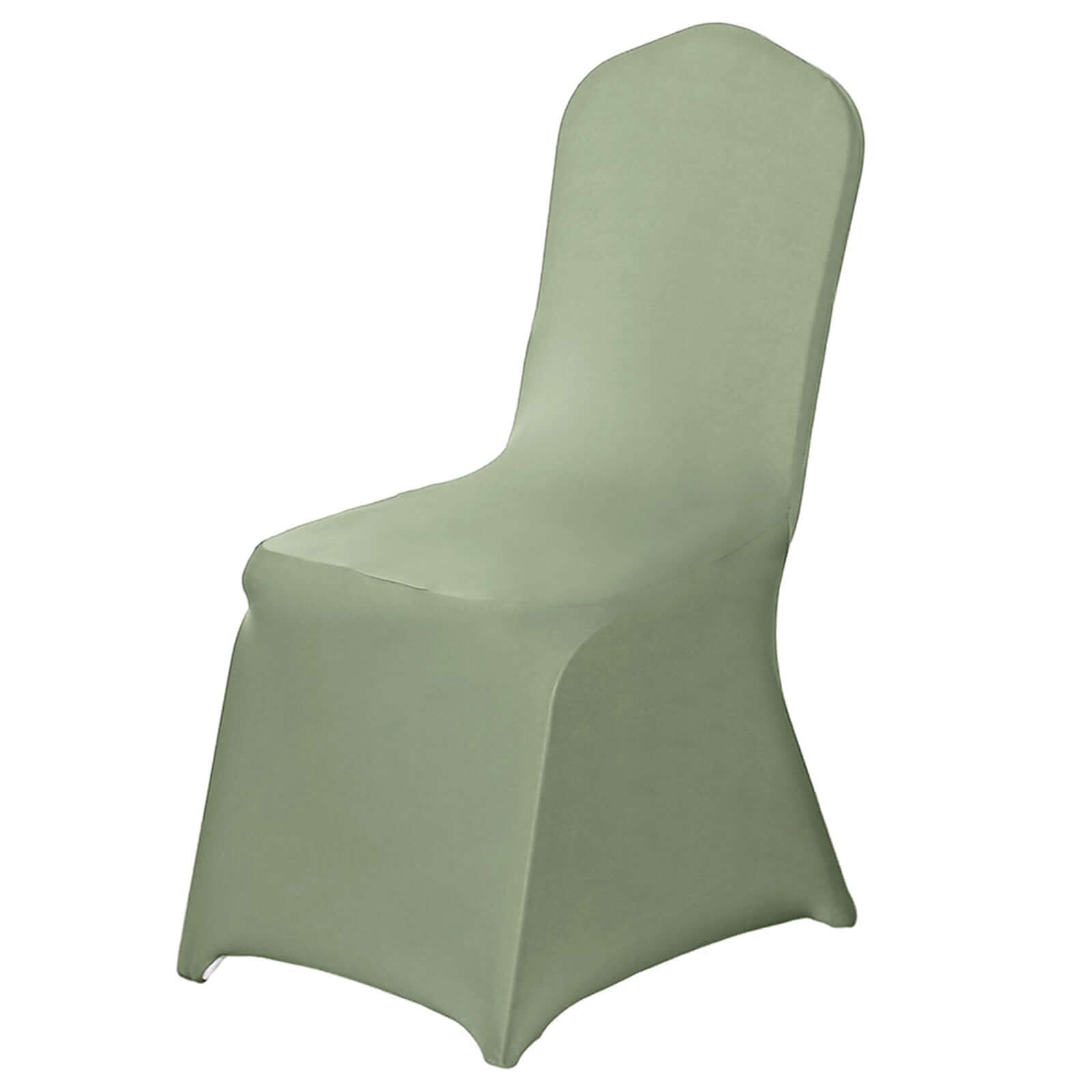Stretch 160GSM Dusty Sage Green Spandex Slip-On Cover for Banquet Chairs
