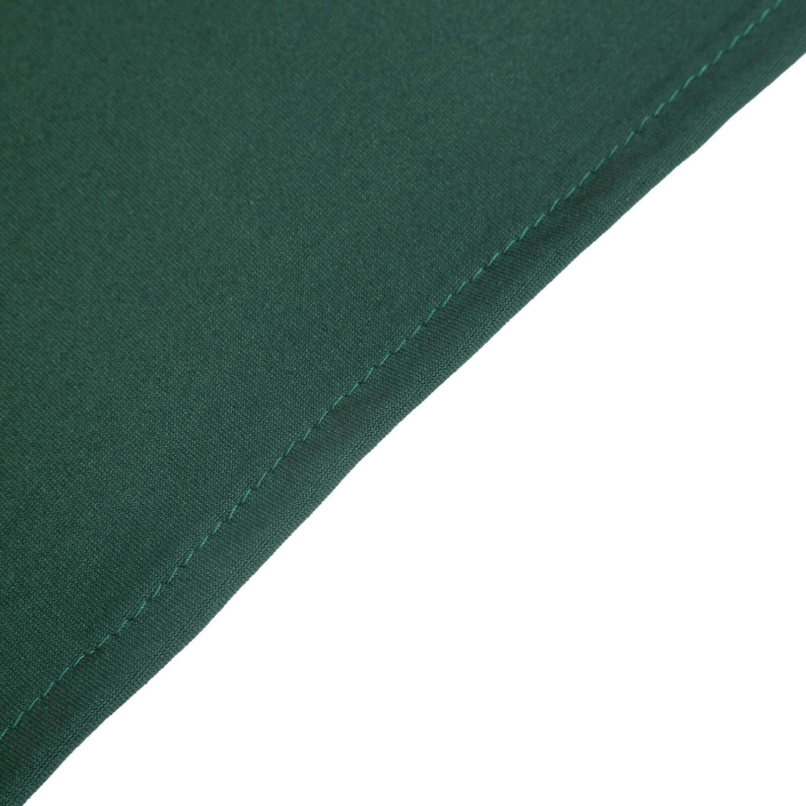 7ft Custom-Fitted Matte Hunter Emerald Green Spandex Half Moon Chiara Wedding Arch Backdrop Cover