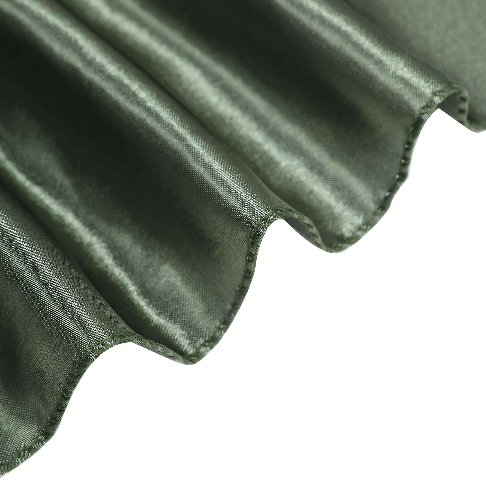 5-Pack Dusty Sage Green Satin Chair Sashes - Durable & Shiny