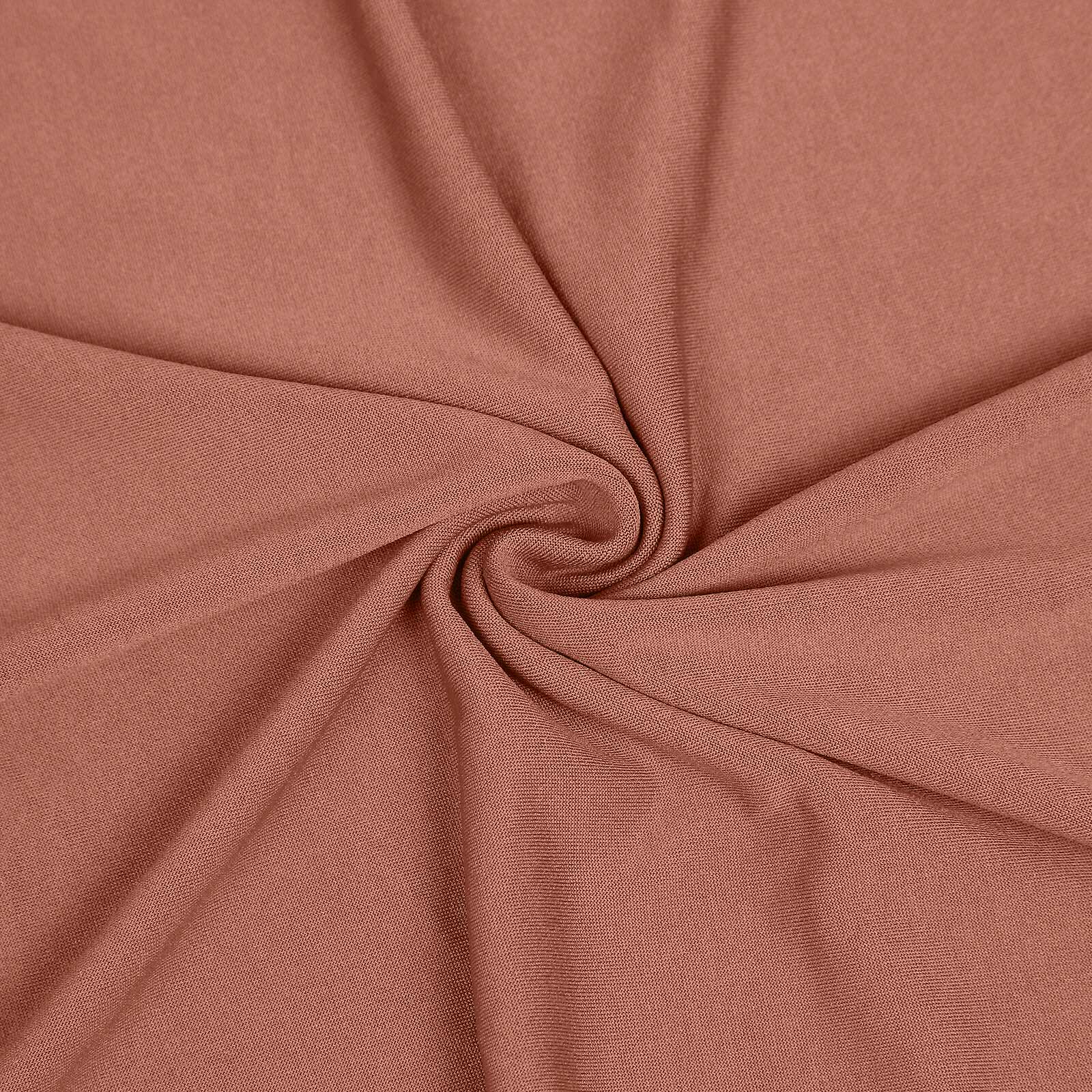 7.5ft Double-Sided Terracotta (Rust) Round Spandex Party Backdrop Stand Cover