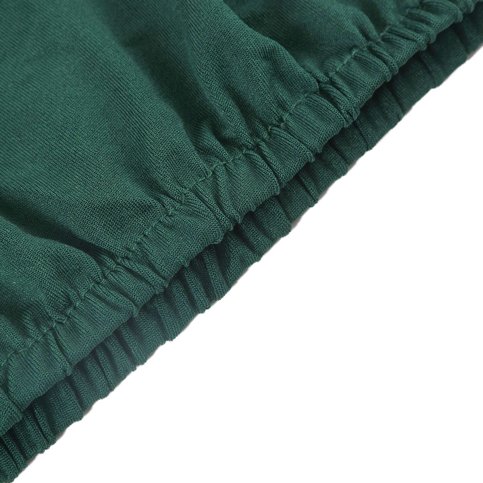 Hot Deal! Set of 5 Stretchable Hunter Emerald Green Spandex Cylinder Pedestal Stand Covers, 160 GSM