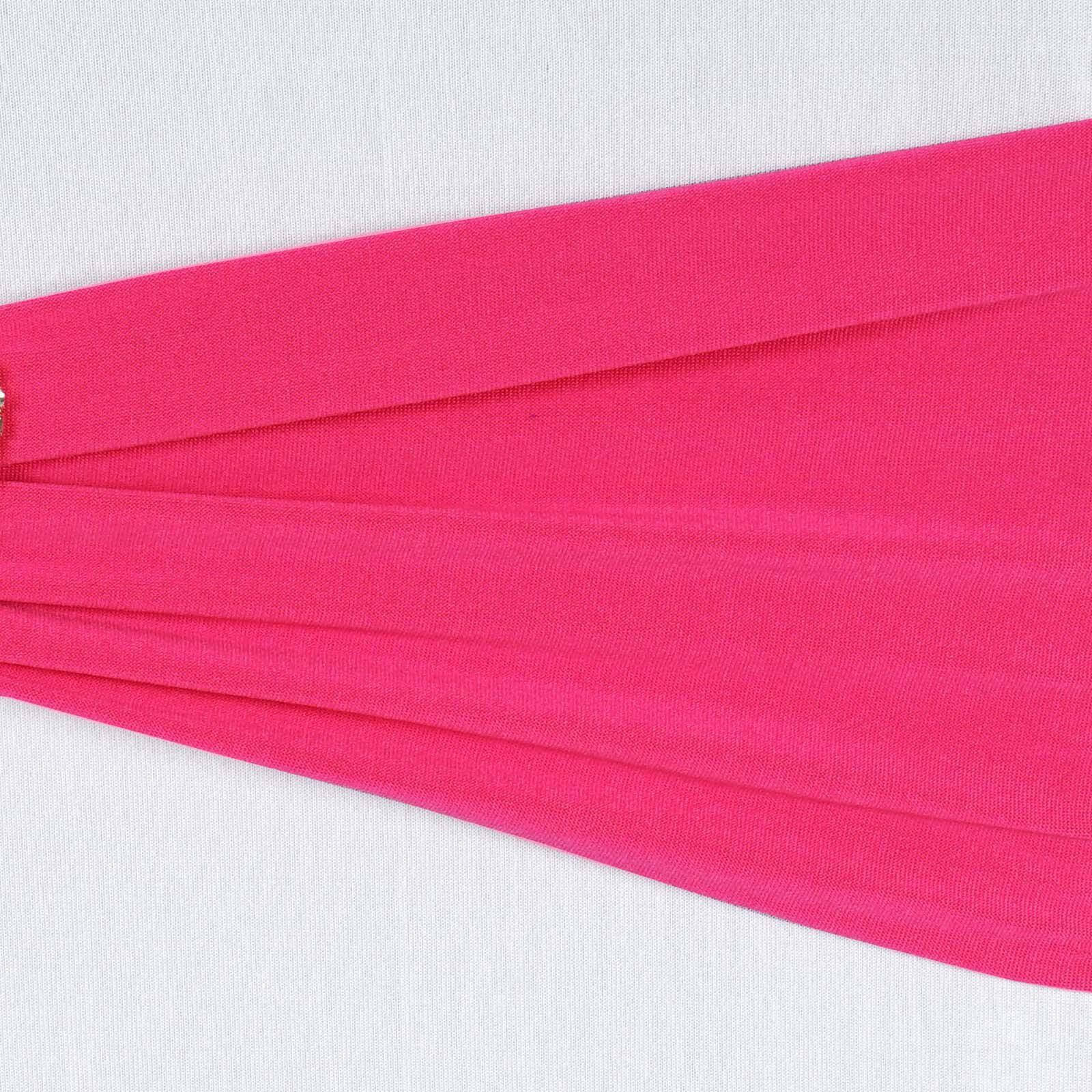 Fuchsia 5-Pack Stretch Spandex Heavy-Duty Two-Ply Chair Sashes 5x12