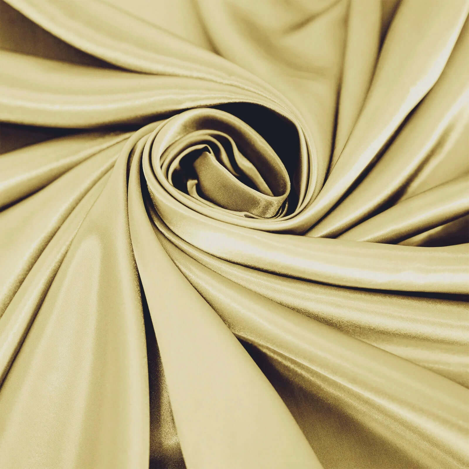 Stylish Seamless Champagne Satin 120-Inch Round Tablecloth