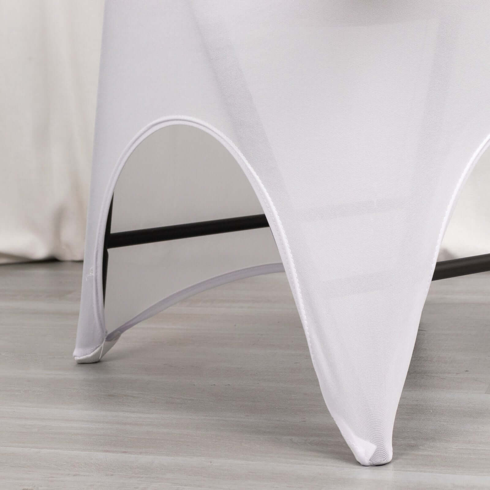 Hot Sale! Premium White Stretch Spandex Slipcover for Standard Folding Chairs