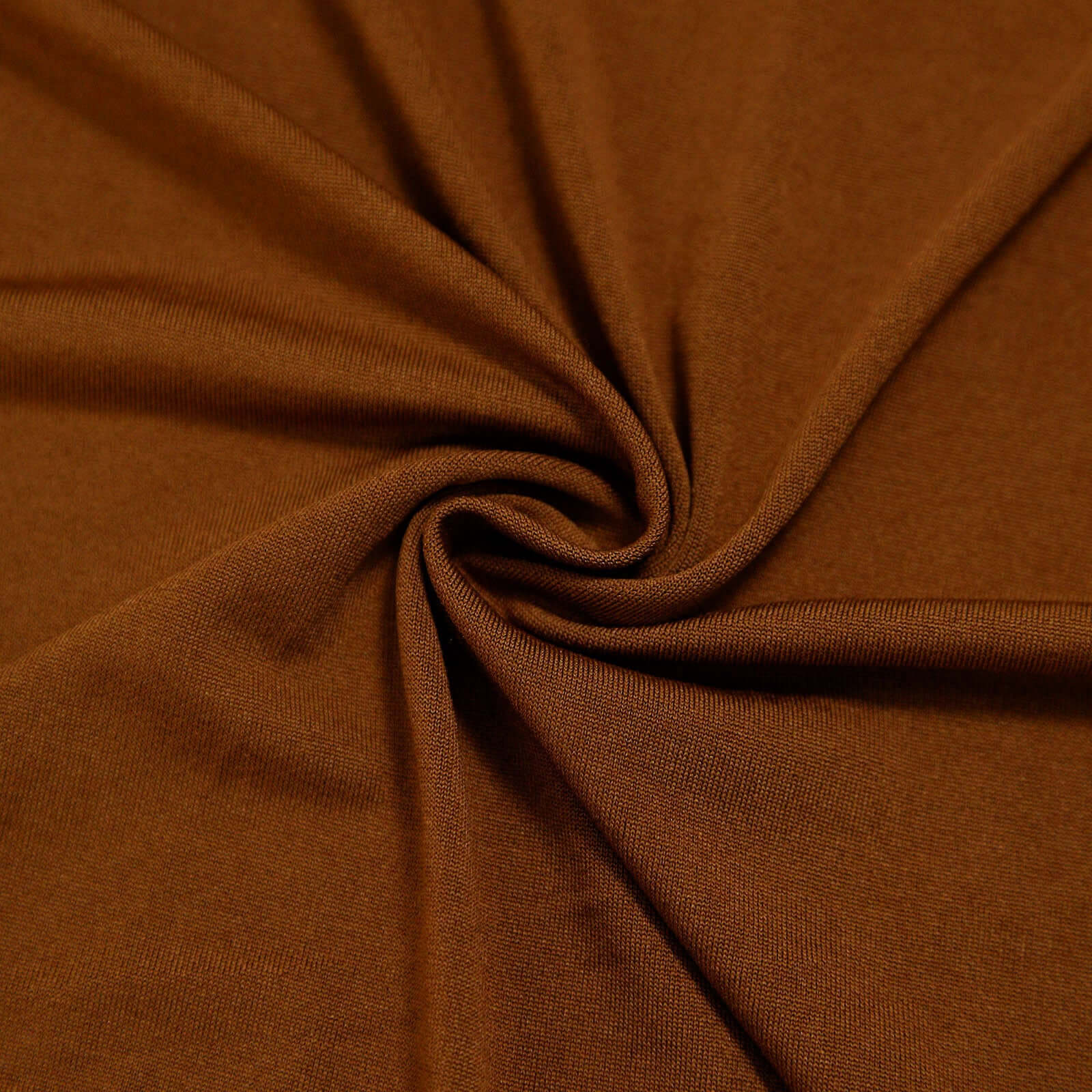 7ft Cinnamon Brown Double - sided Spandex Custom - Fitted Half Moon Wedding Arch Backdrop Cover