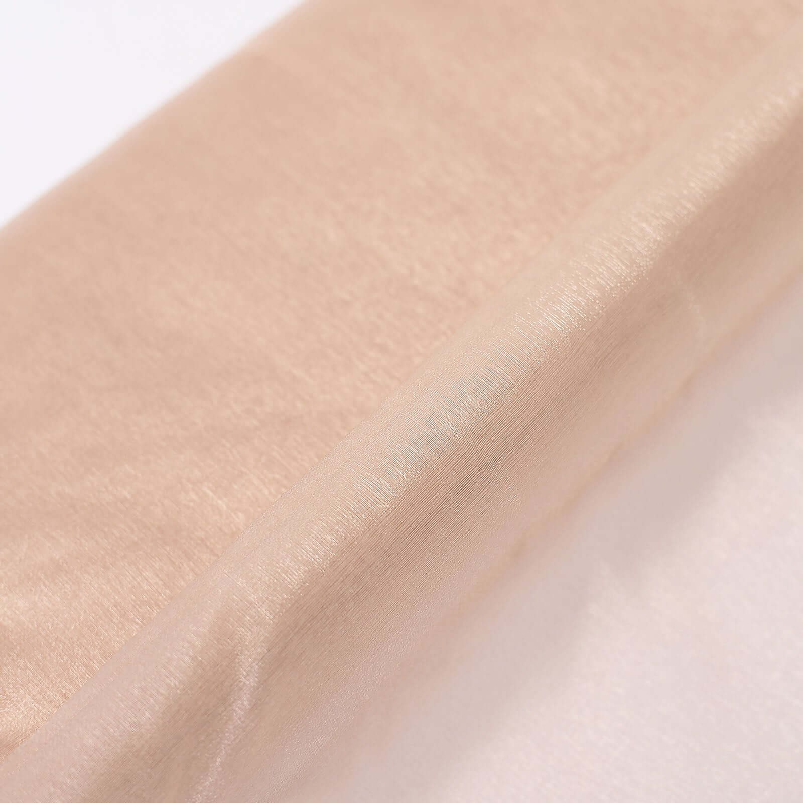 10yd Nude High-Quality Sheer Chiffon Fabric Bolt for DIY Drapery