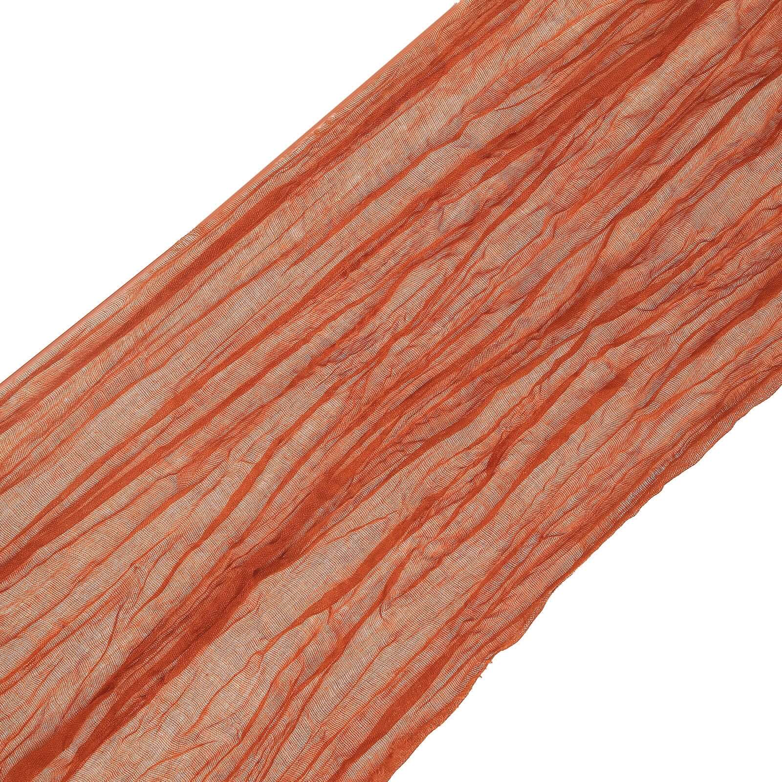 Special Offer: 5-Pack Terracotta (Rust) Cheesecloth Chair Sashes for Boho Decor