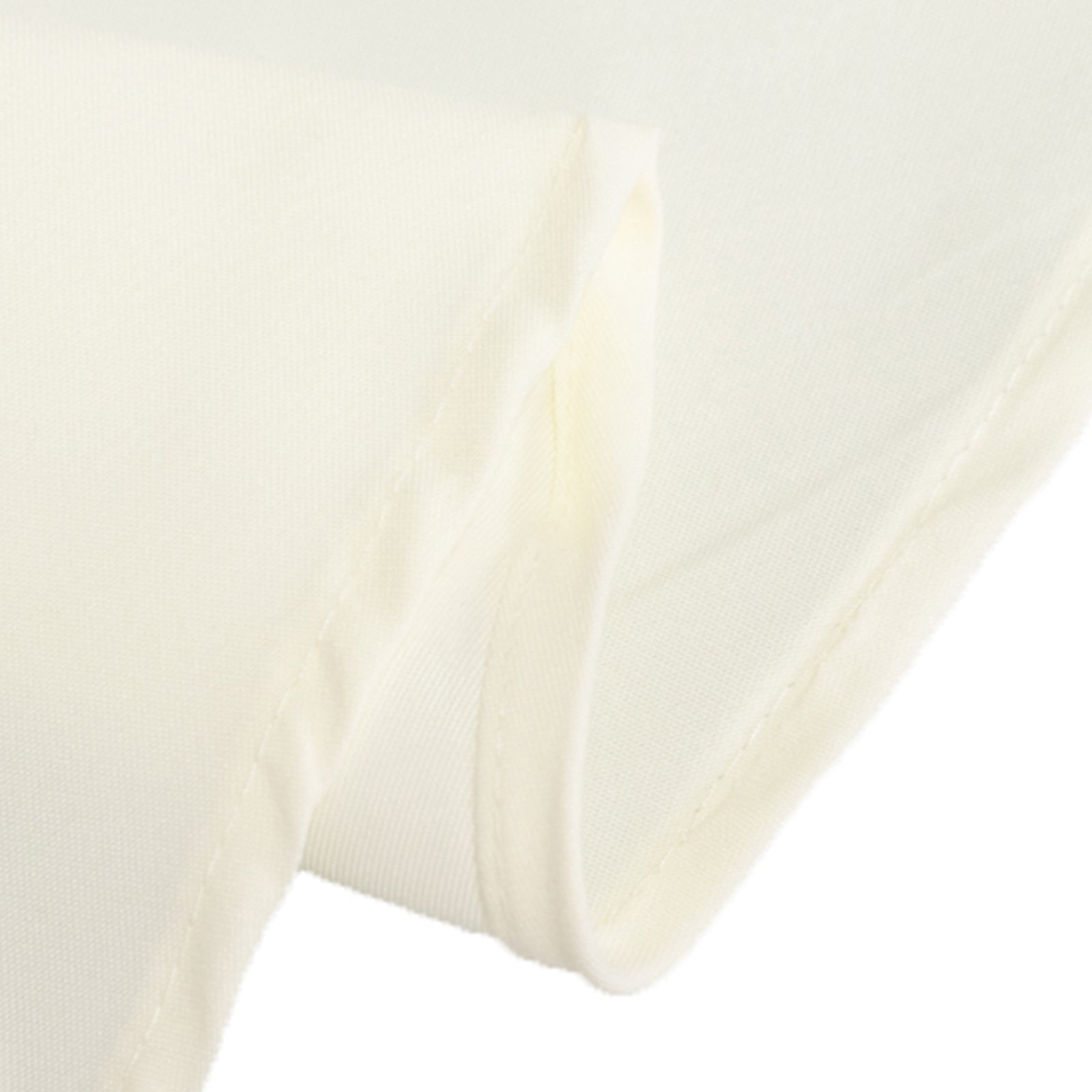 Hot! 90" Wrinkle-Resistant Ivory Cotton Blend Round Tablecloth
