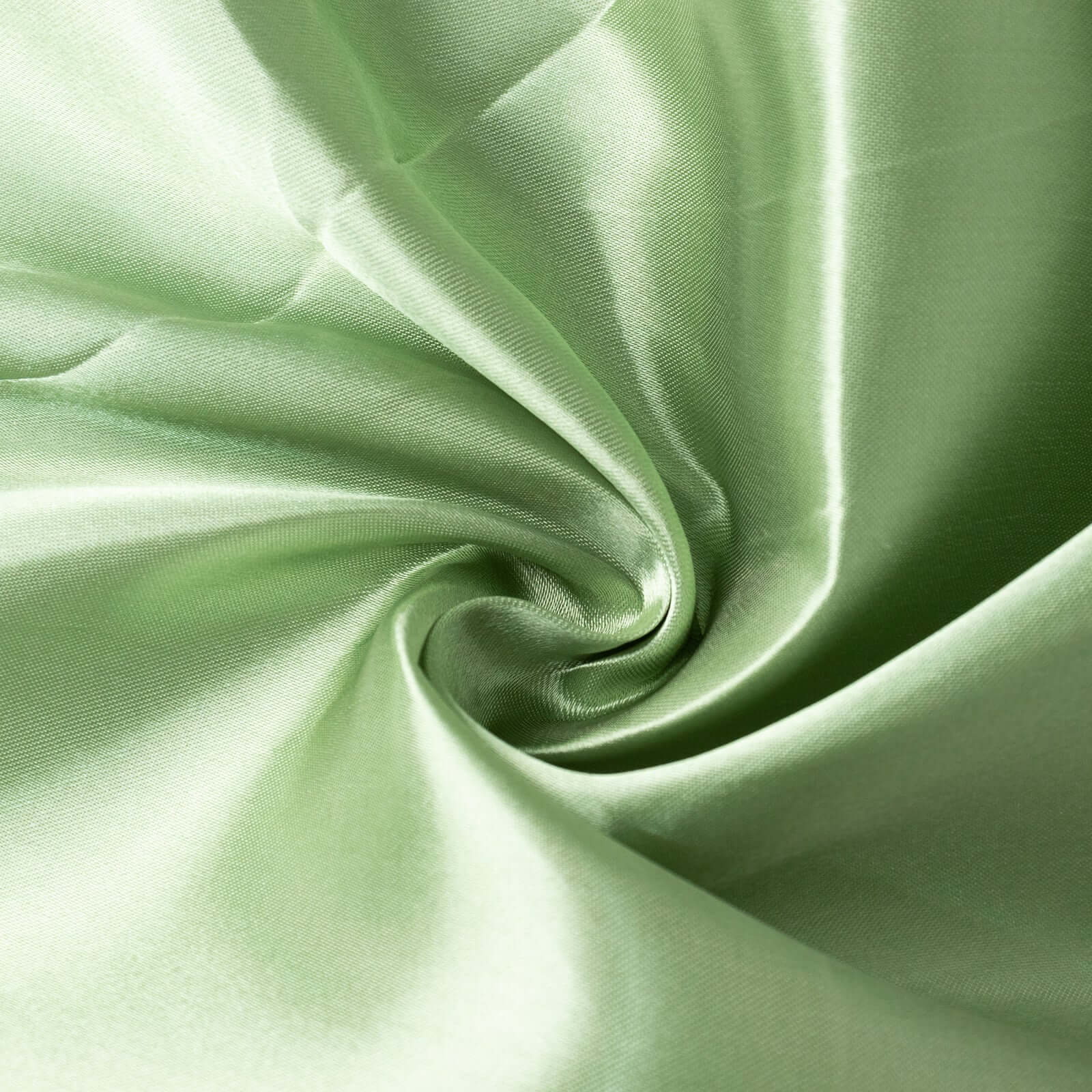 Hot! Sage Green Satin 132" Round Seamless Tablecloth - Stylish Cover