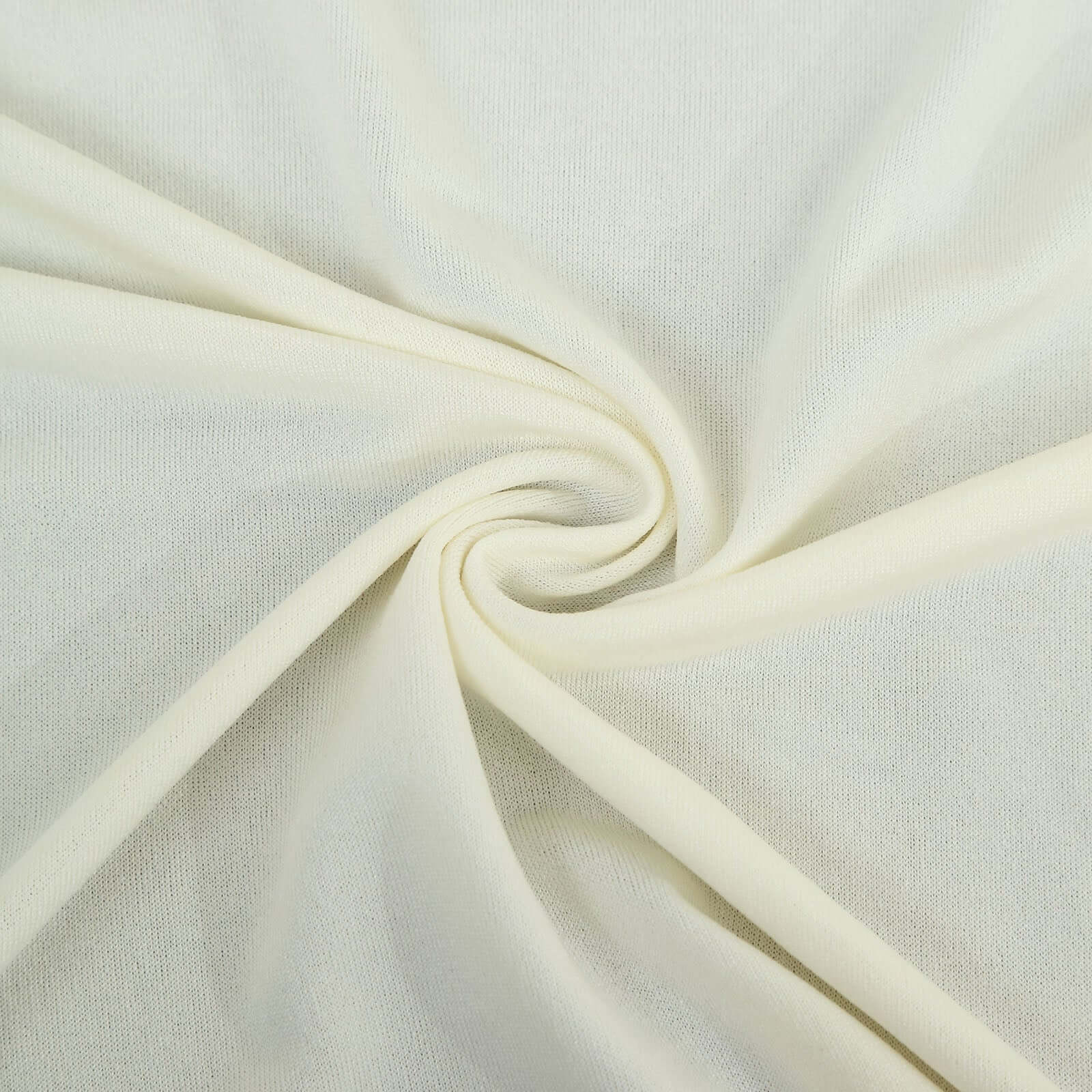 Get 4-Piece Matte Ivory Spandex Half Moon Wedding Arch Covers - Sizes 2.5ft - 7ft