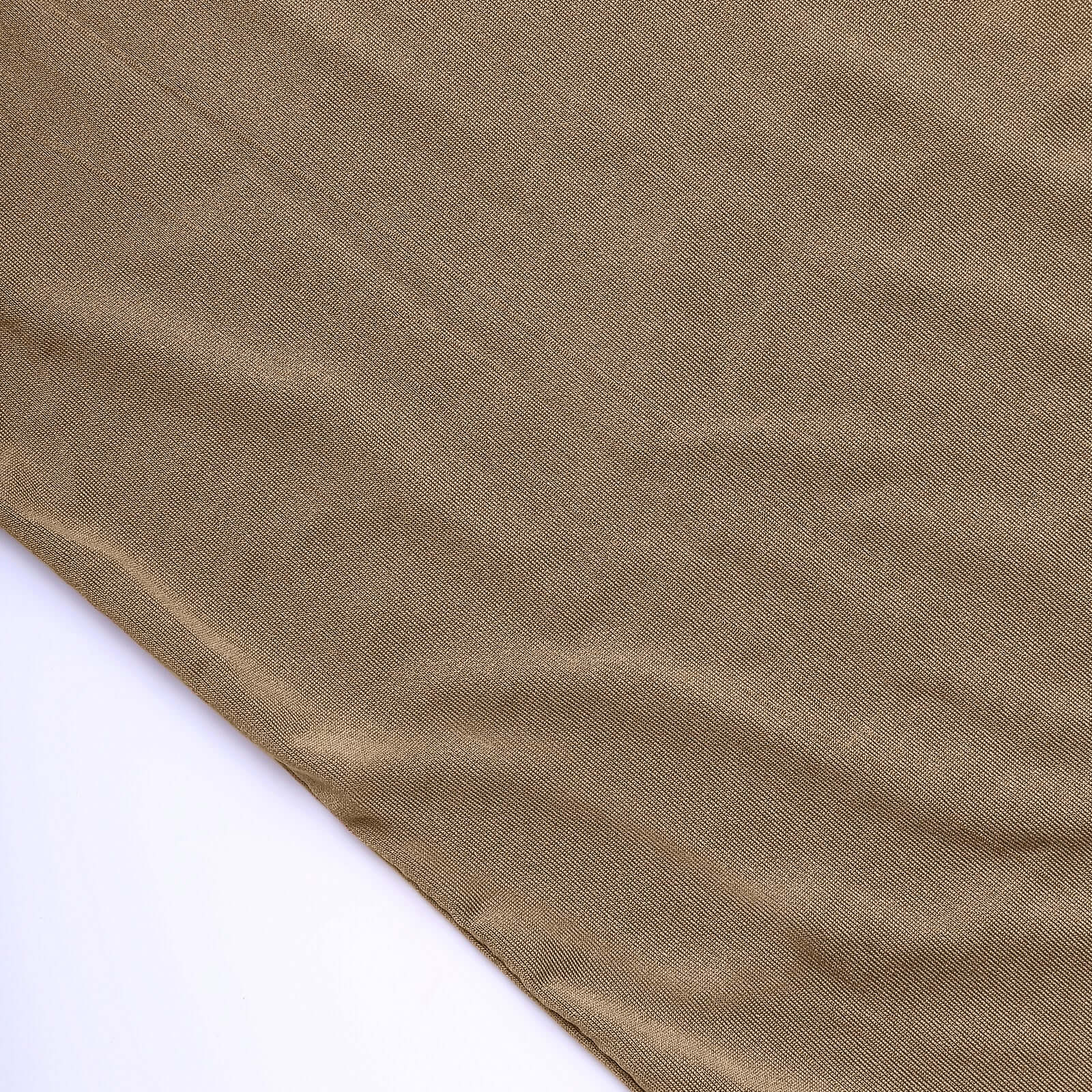Premium 8ft Taupe Spandex U-Shaped Fitted Wedding Arch Cover - Ideal for Events