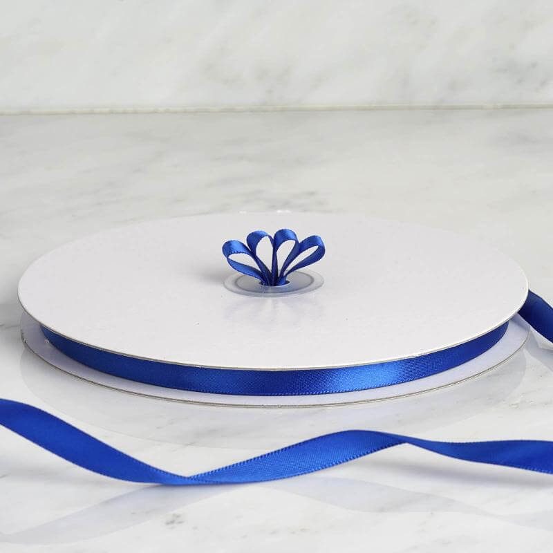 Special Offer! 100 Yards 3/8-Inch Royal Blue Single-Sided Decorative Satin Ribbon for Various Occasions