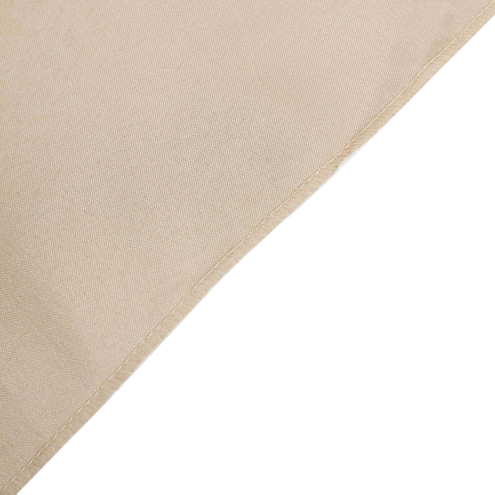 Hot Sale! 10-Piece Polyester Slip-On Chair Covers in Nude for Folding Chairs, Wrinkle & Stain Resistant