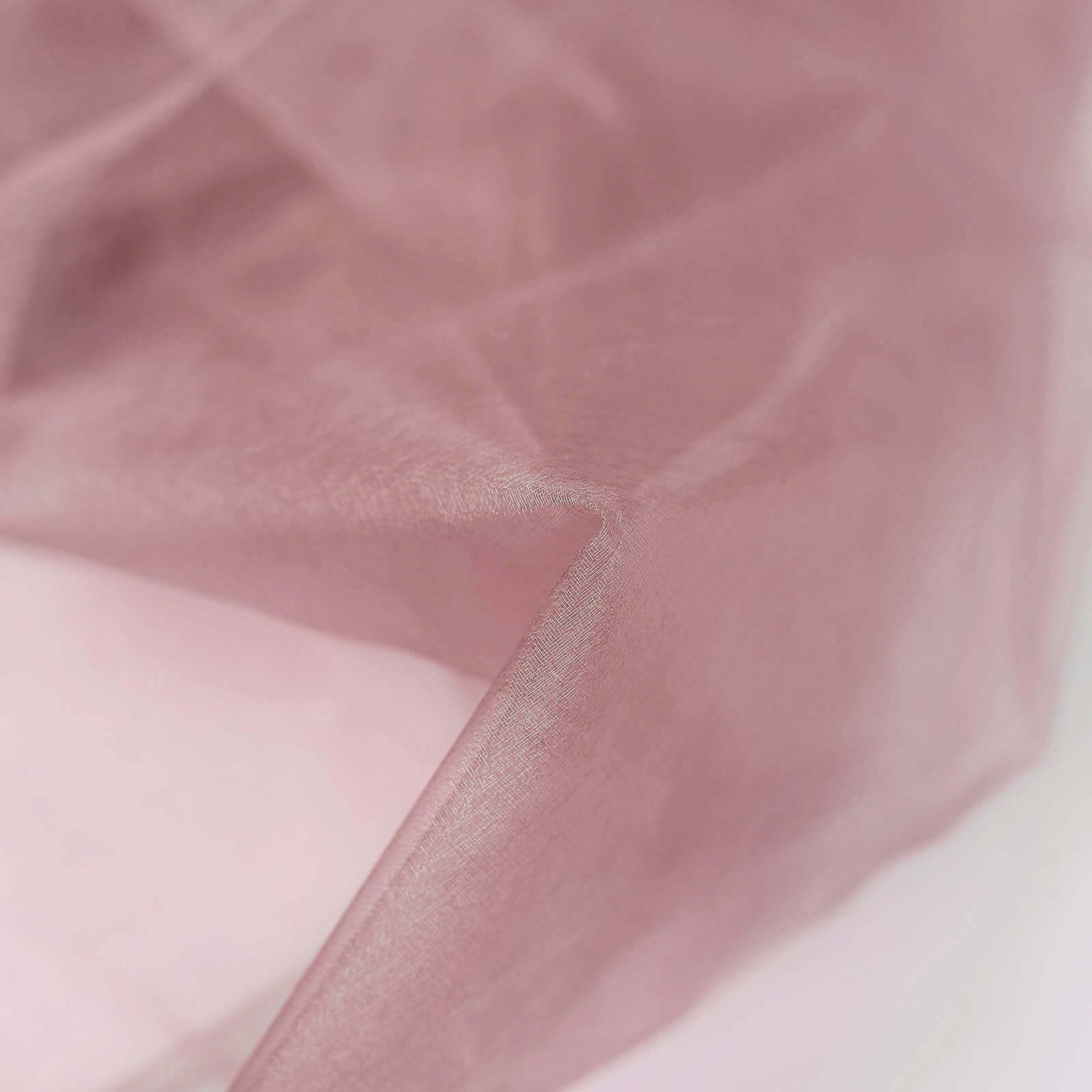 54-Inch by 10-Yard Dusty Rose Solid Sheer Chiffon Fabric Bolt - Ideal for DIY Voile Drapery
