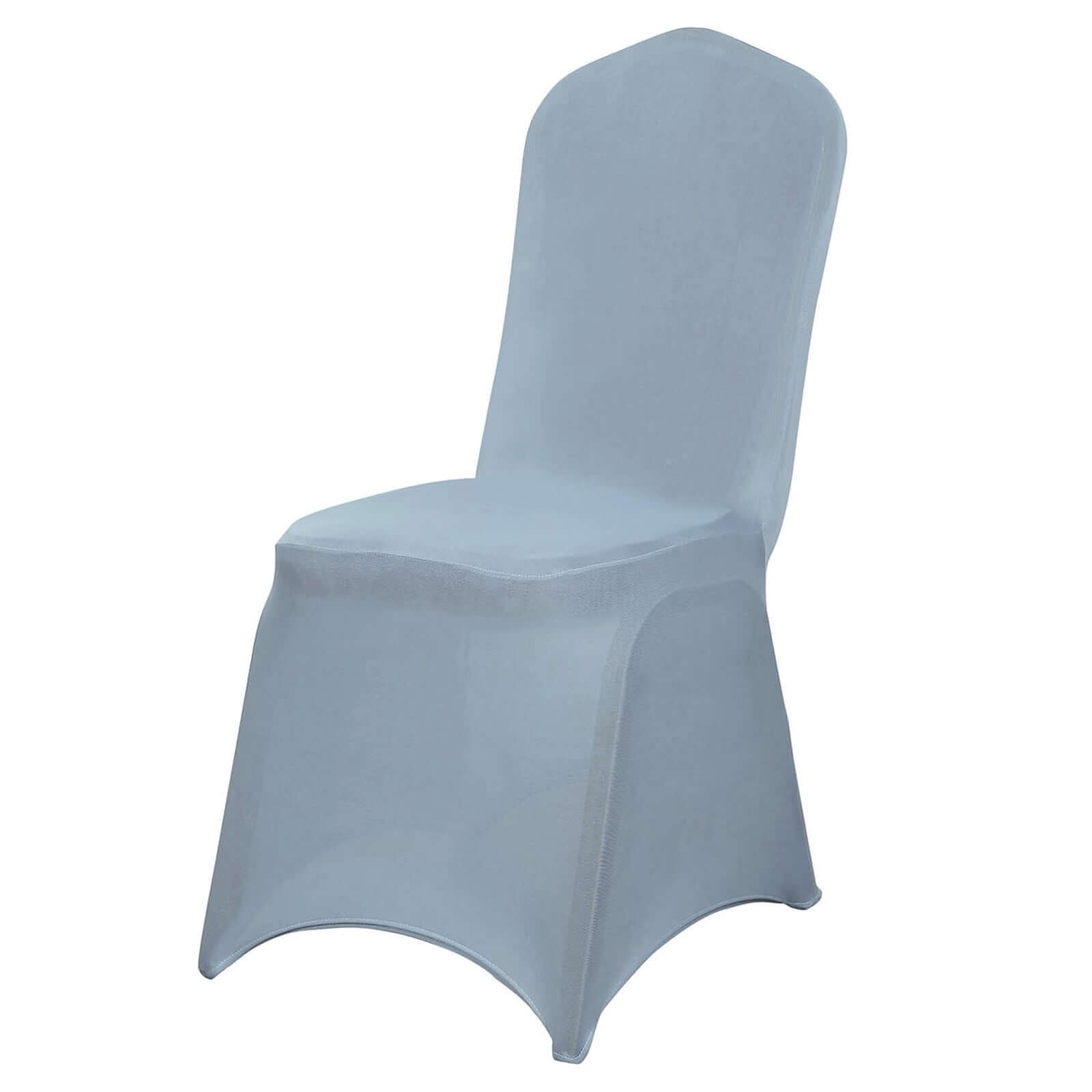 Dusty Blue Spandex Stretch Chair Cover for Banquets - 160GSM Premium Fabric