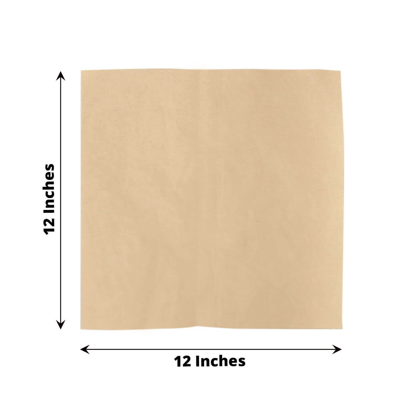 50-Pack Natural Brown Square Wax Paper Basket Liners - Ideal for Food Wrapping