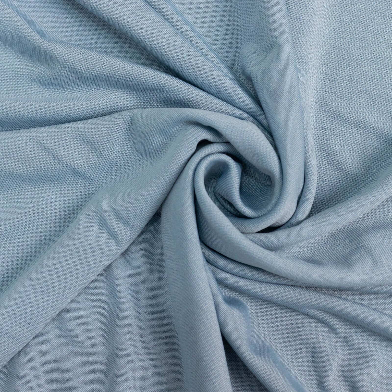 4-Piece Matte Dusty Blue Spandex Half Moon Wedding Arch Backdrop Covers in Various Sizes