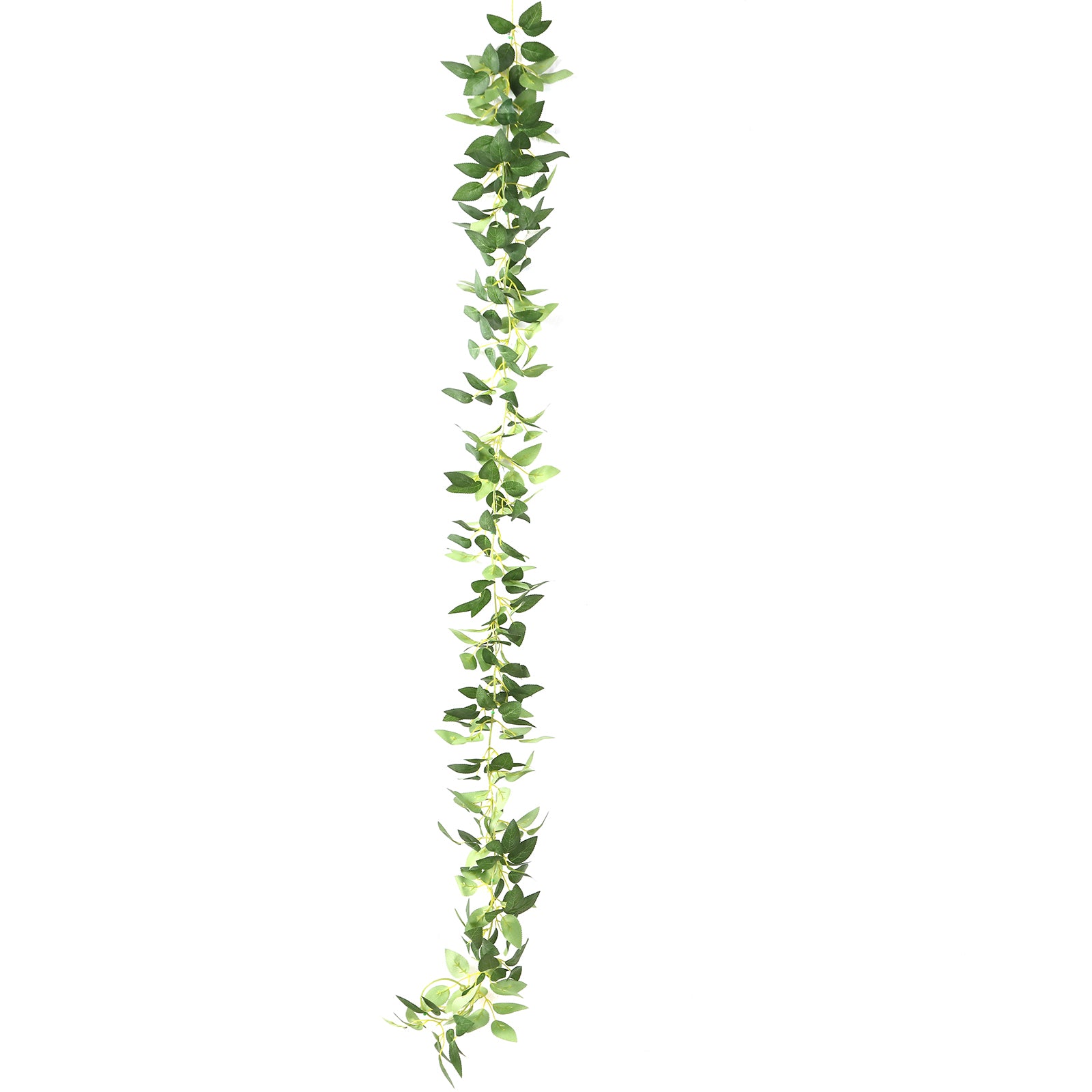 6ft Artificial Rose Leaf Vine with String Lights - Ideal for Home & Wedding Decorations
