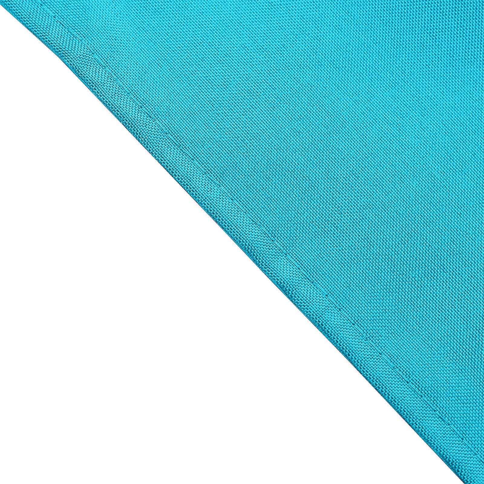 Set of 5 Turquoise 17x17 Polyester Dinner Napkins - Durable & Anti - Wrinkle