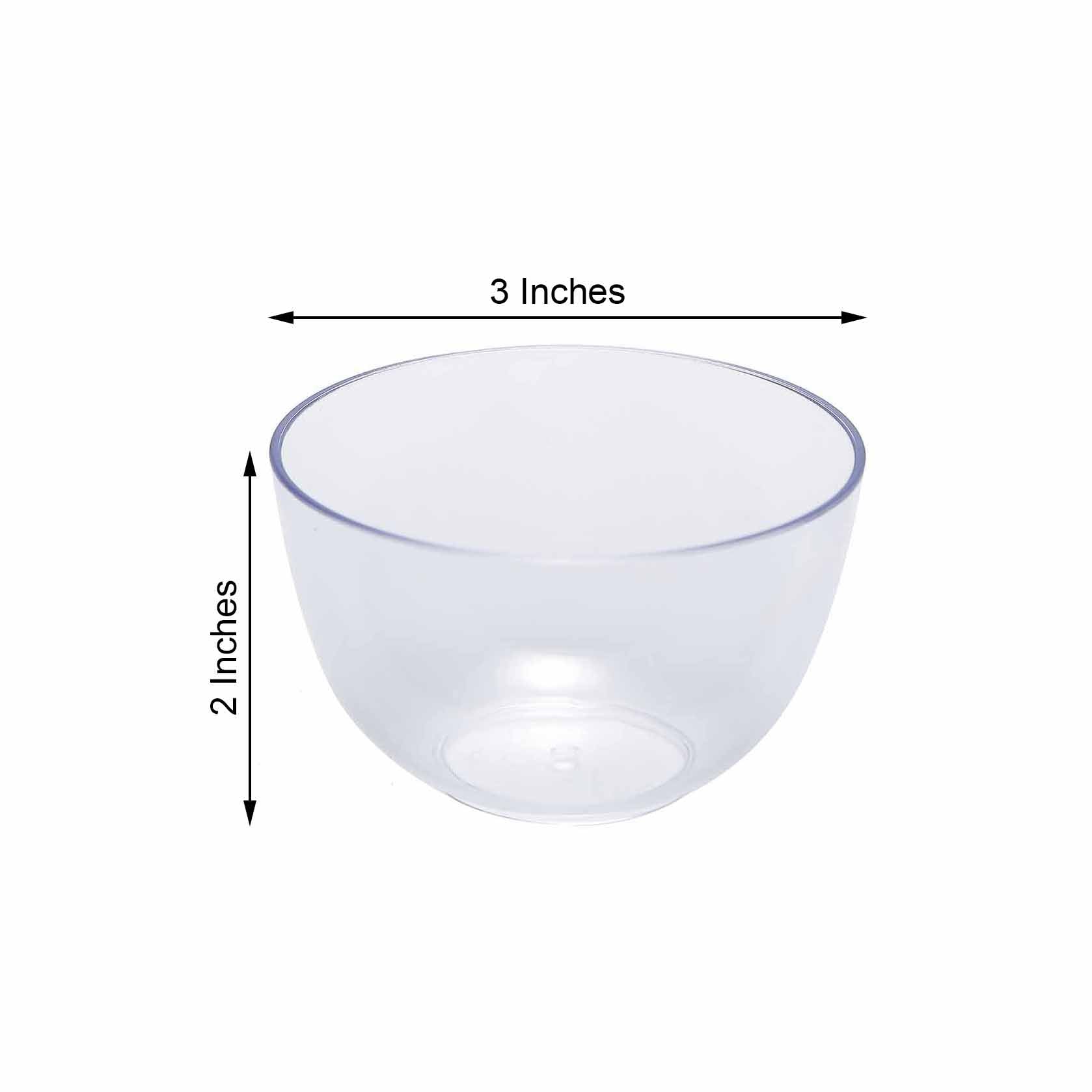 Great Deal! 12-Pack of Clear Plastic 4oz Mini Snack Bowls for Parties - Disposable and Compact