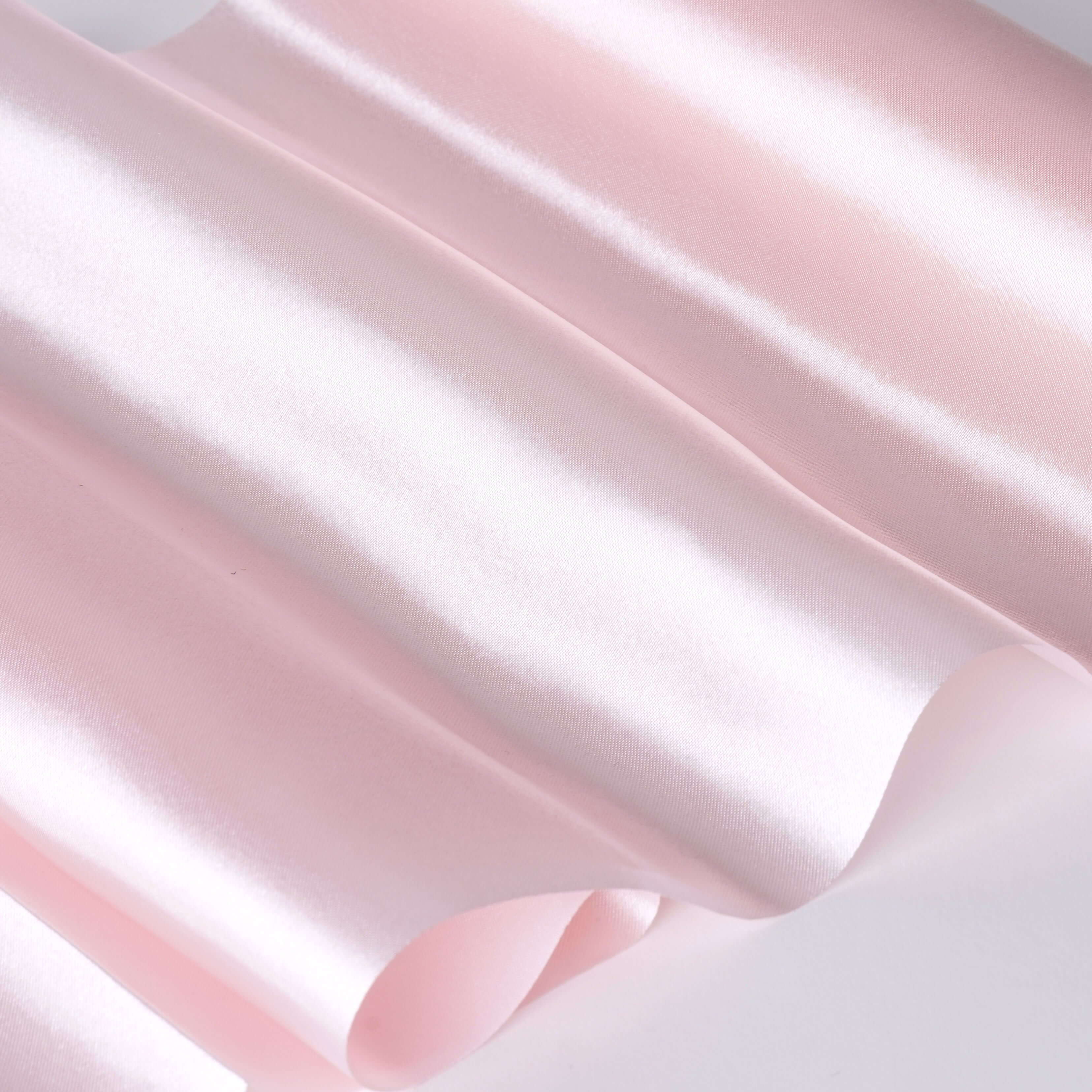 Wholesale Blush Satin Fabric Bolt - 12-Foot Wide, 10-Yard Long for DIY Crafts