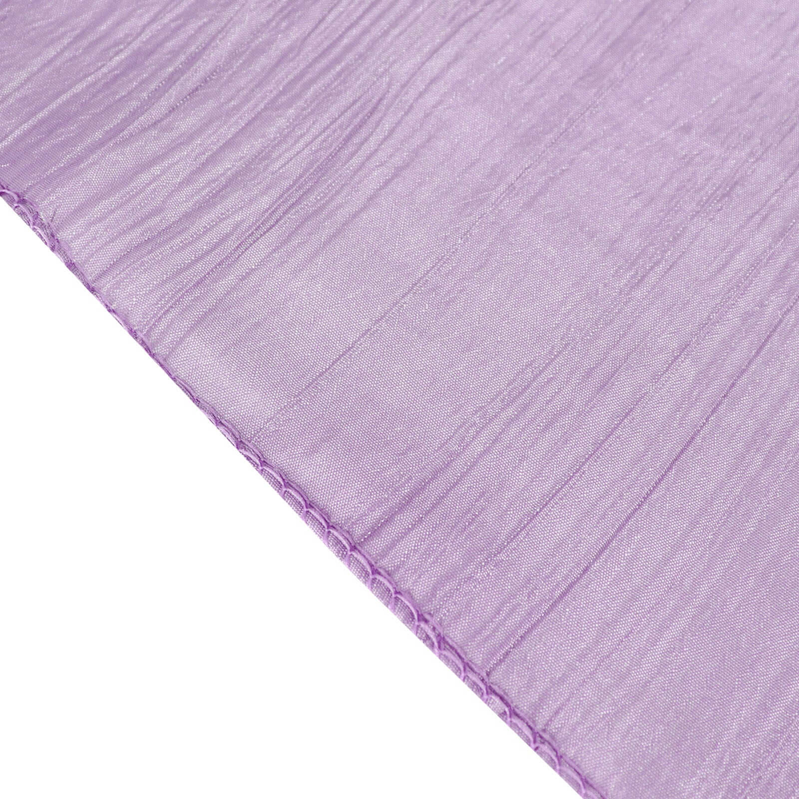 Seamless Crinkle Taffeta 132' Round Tablecloth in Violet Amethyst