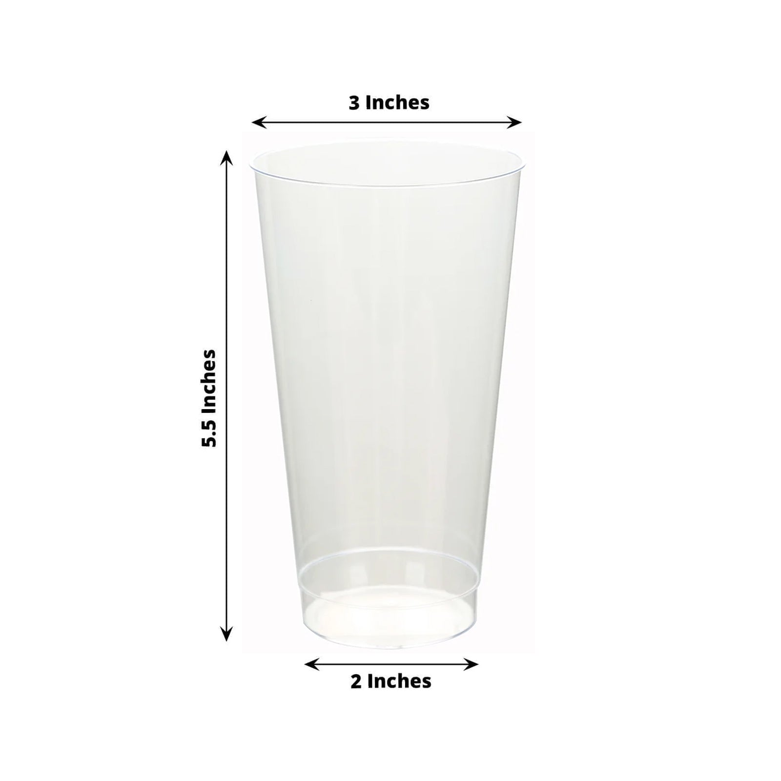 12-Pack Clear Plastic Disposable Party Cups - 17oz Durable Tumblers for Drinks