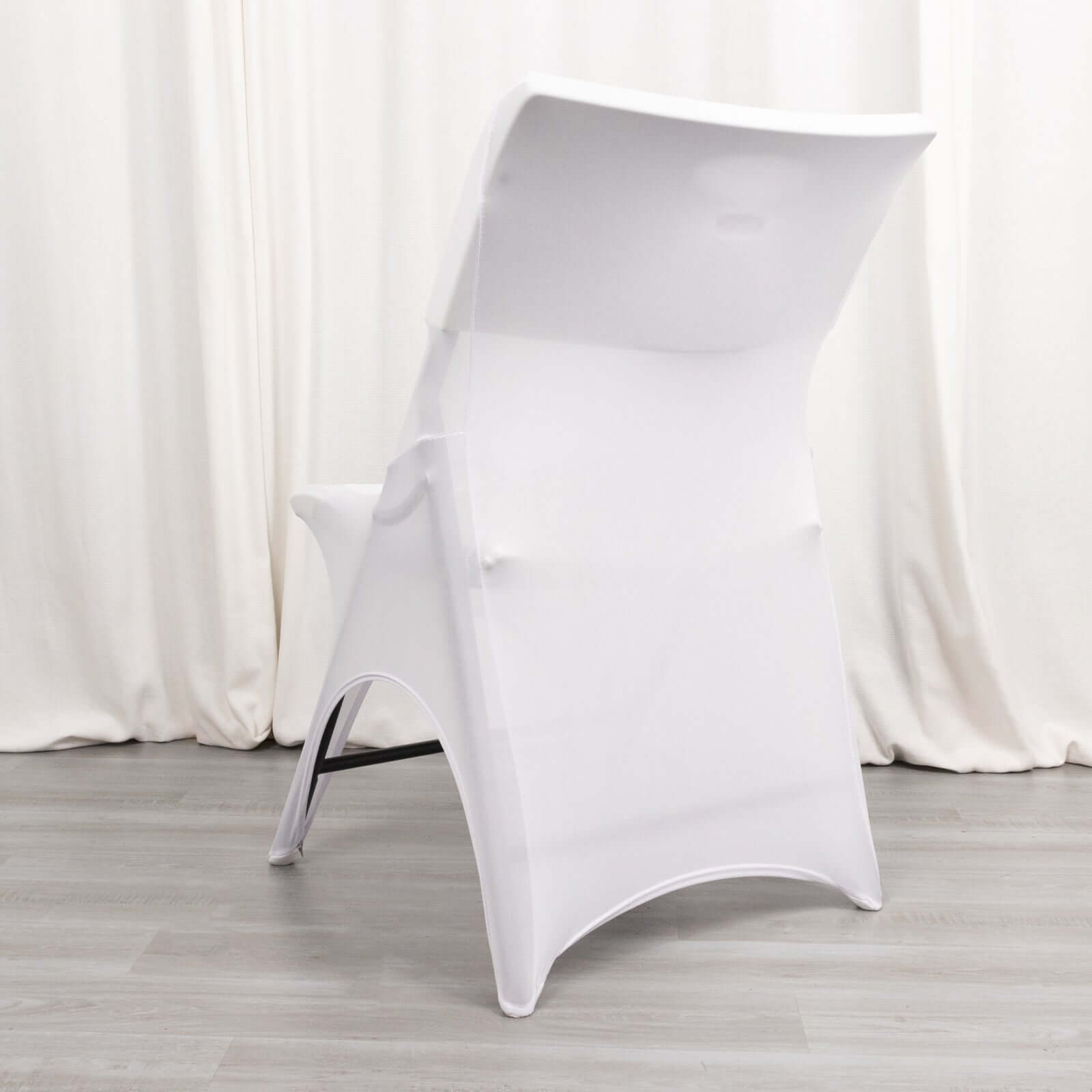 Hot Sale! Premium White Stretch Spandex Slipcover for Standard Folding Chairs