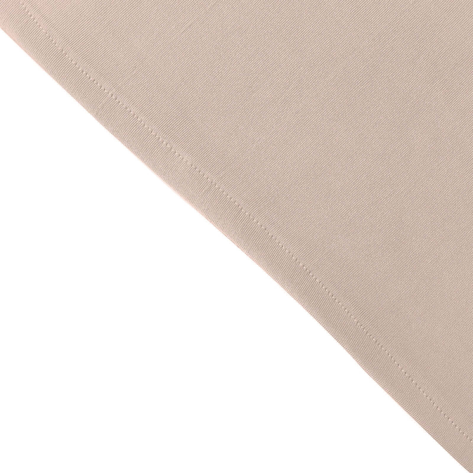 Custom Fitted 7ft Matte Nude Spandex Half Moon Chiara Wedding Arch Backdrop Cover