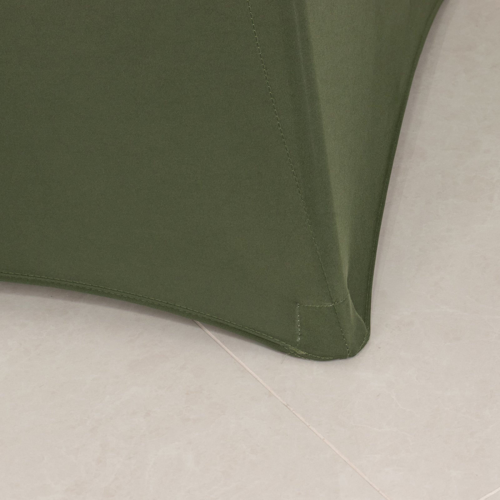 Easy - Maintain Stretch Fitted Spandex Round Cocktail Table Cover in Dusty Sage Green for 24 - 32 Inch Tables