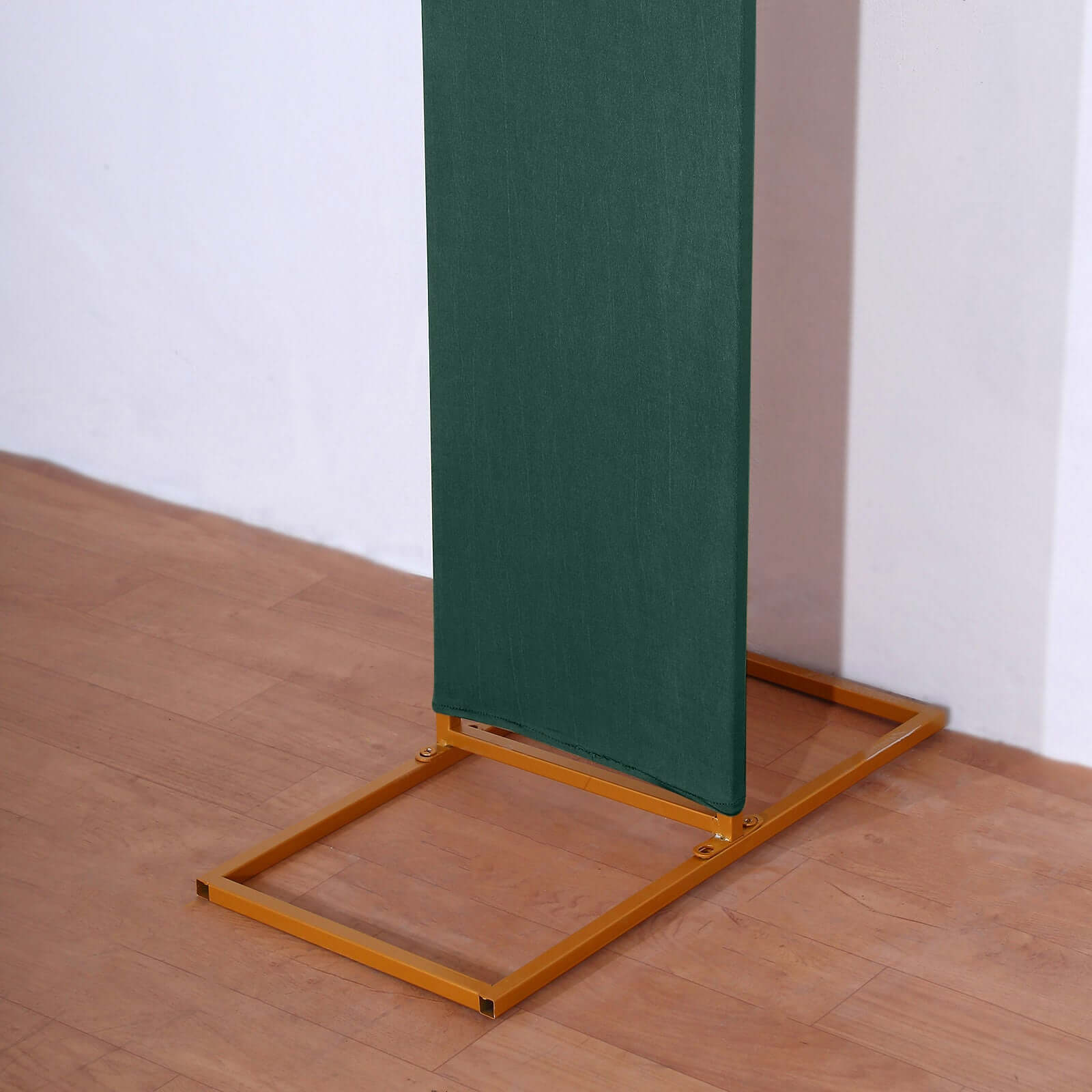 8ft Double-Sided U-Shaped Hunter Emerald Green Spandex Fitted Wedding Arch Cover