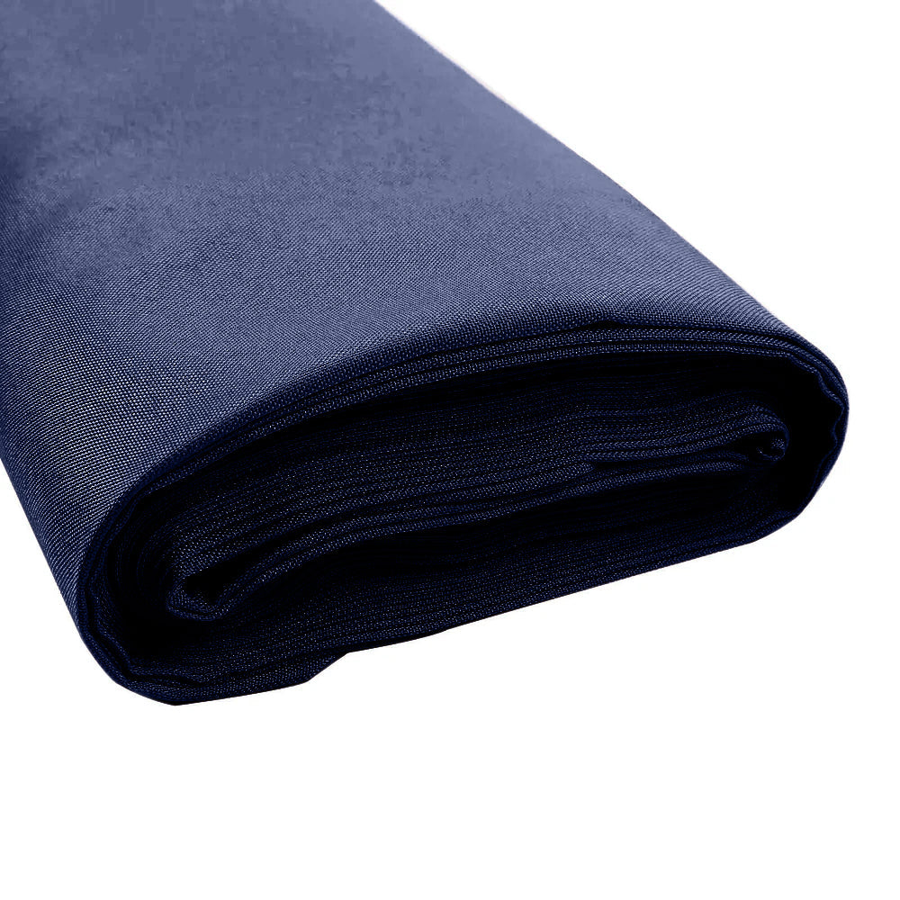 Premium Navy Blue Polyester Fabric Bolt - 54 Inches Wide, 10 Yards Long for DIY Crafts, Upholstery & Event Decor